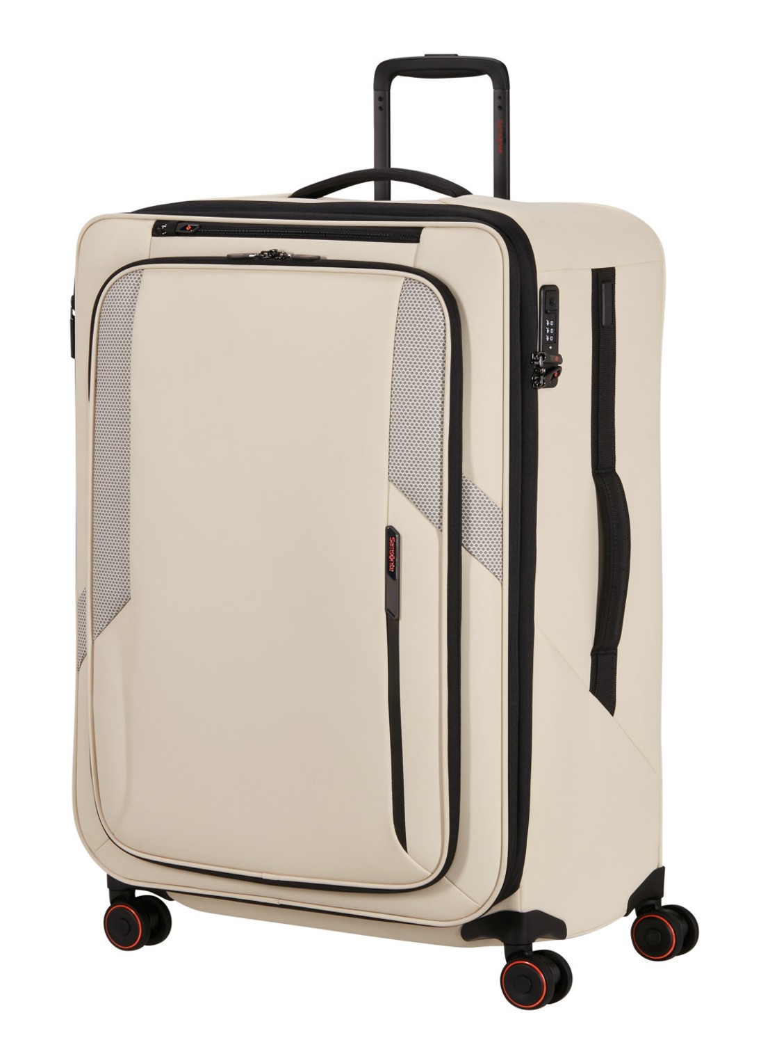 Samsonite Glazed vergrootbare spinner 78 cm - voorkant 5 zand