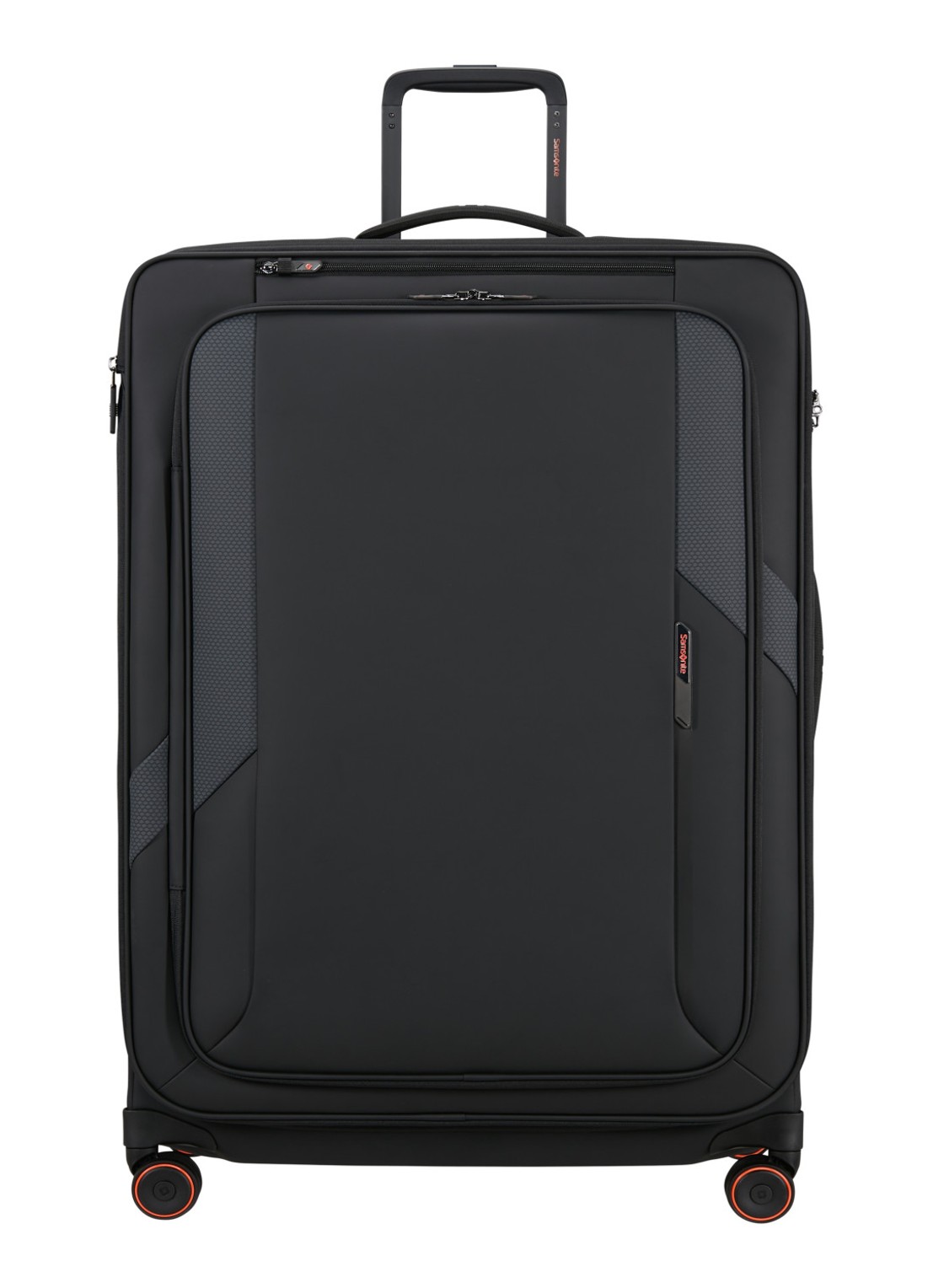 Samsonite Glazed vergrootbare spinner 84 cm - voorkant 4 zwart