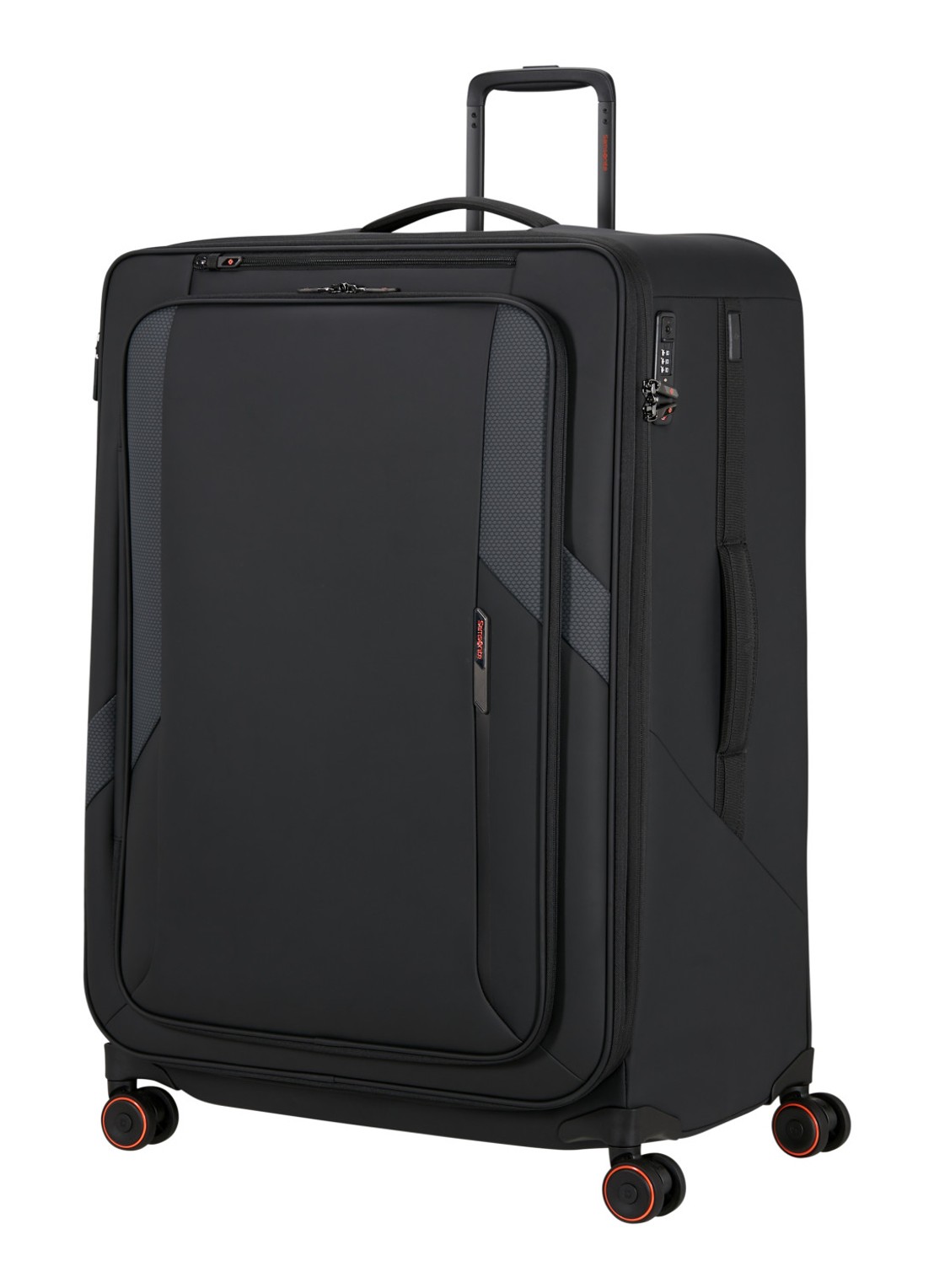 Samsonite Glazed vergrootbare spinner 84 cm - voorkant 5 zwart