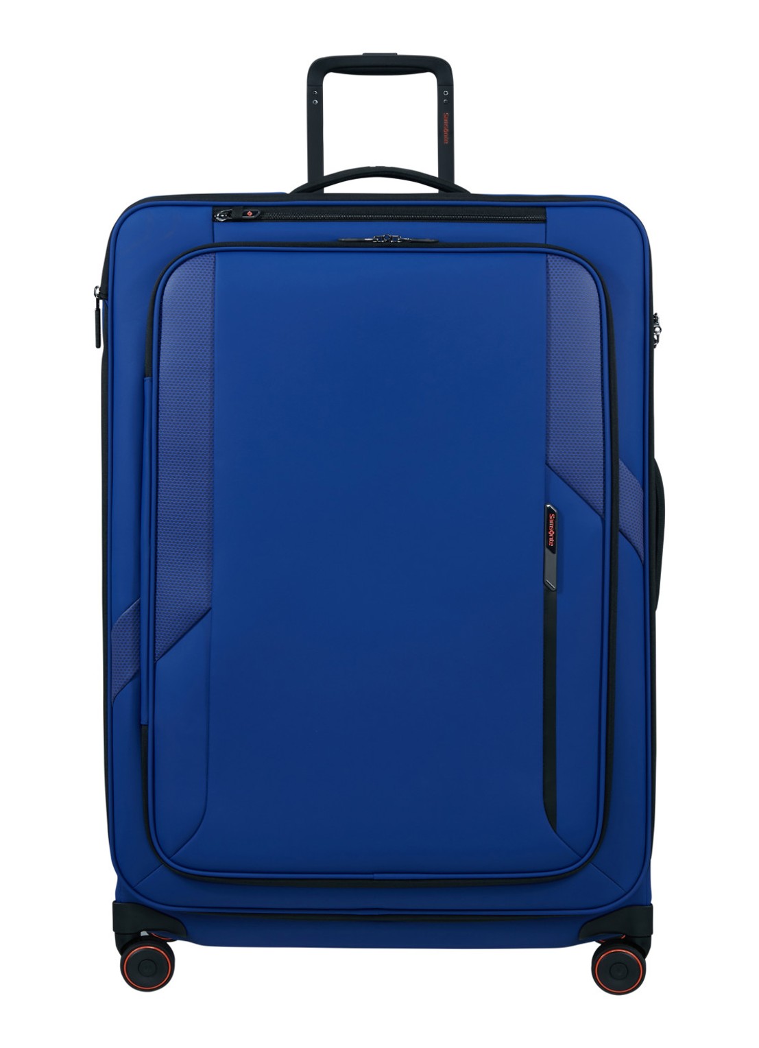 Samsonite Glazed vergrootbare spinner 84 cm - voorkant 2 kobaltblauw