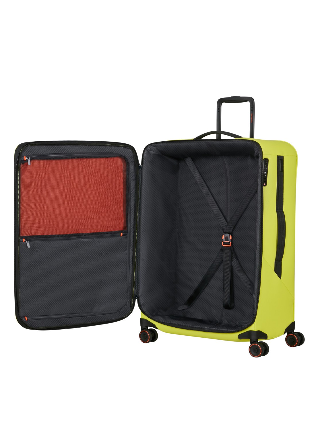 Samsonite Glazed vergrootbare spinner 84 cm - achterkant lime