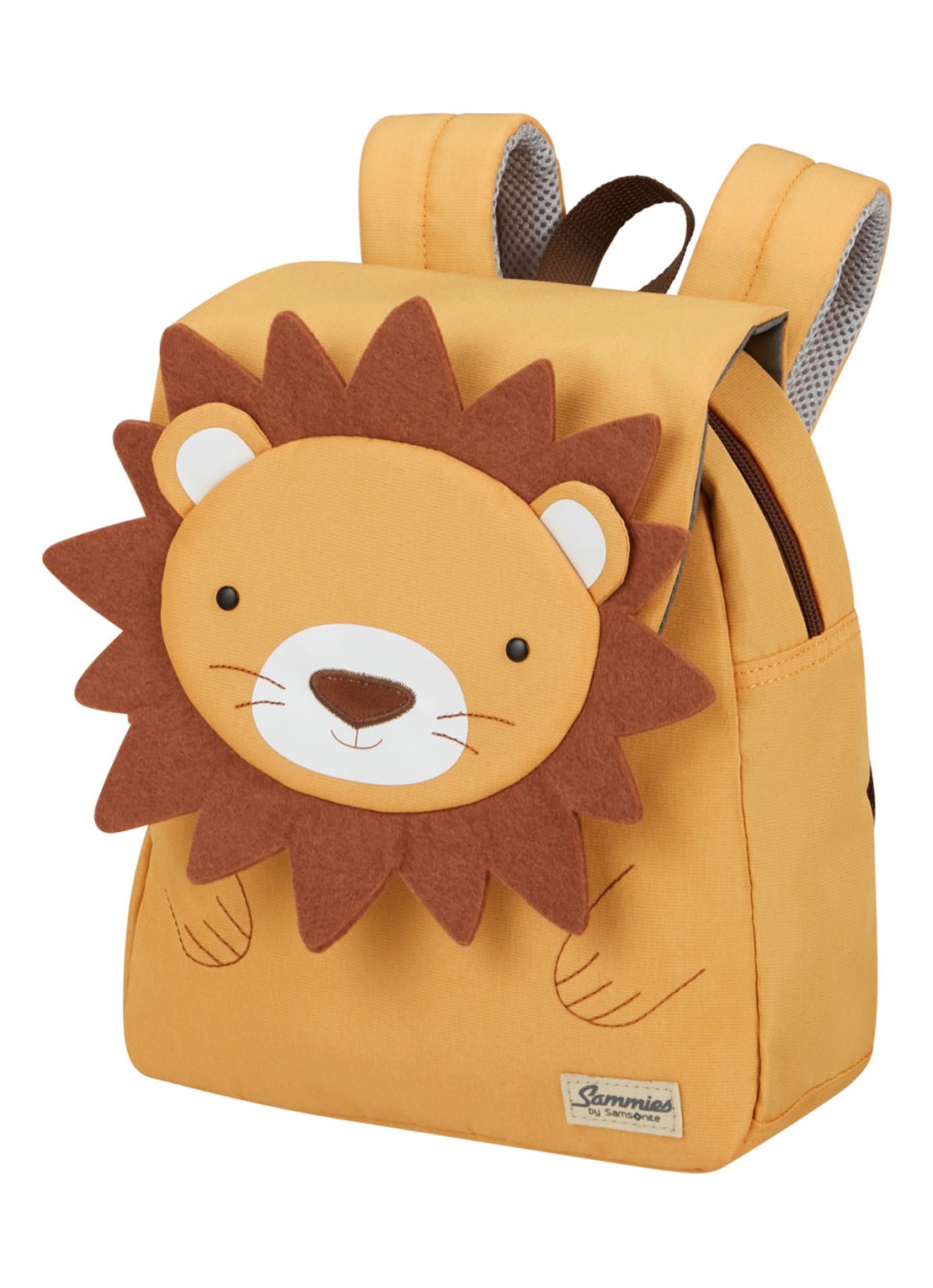 Samsonite Happy Sammies  Lion Lester S rugzak met print - detail 2 lichtoranje