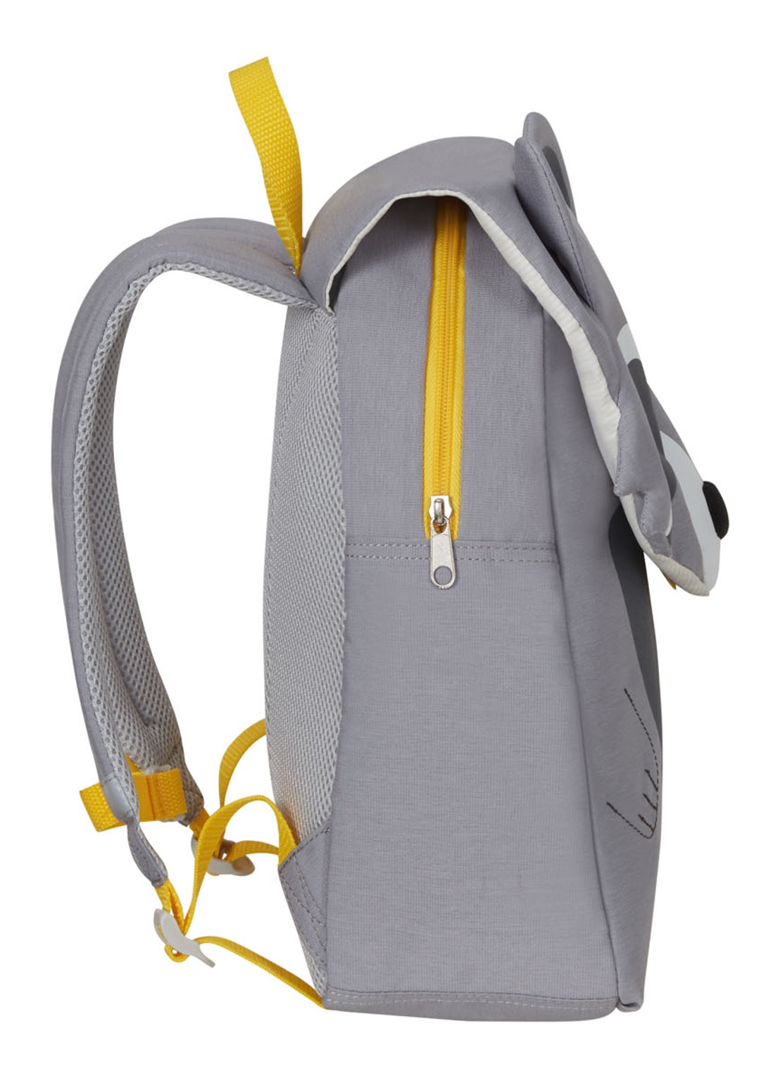 Samsonite Happy Sammies Raccoon Remy rugzak S+ met applicatie - detail 5 lichtgrijs