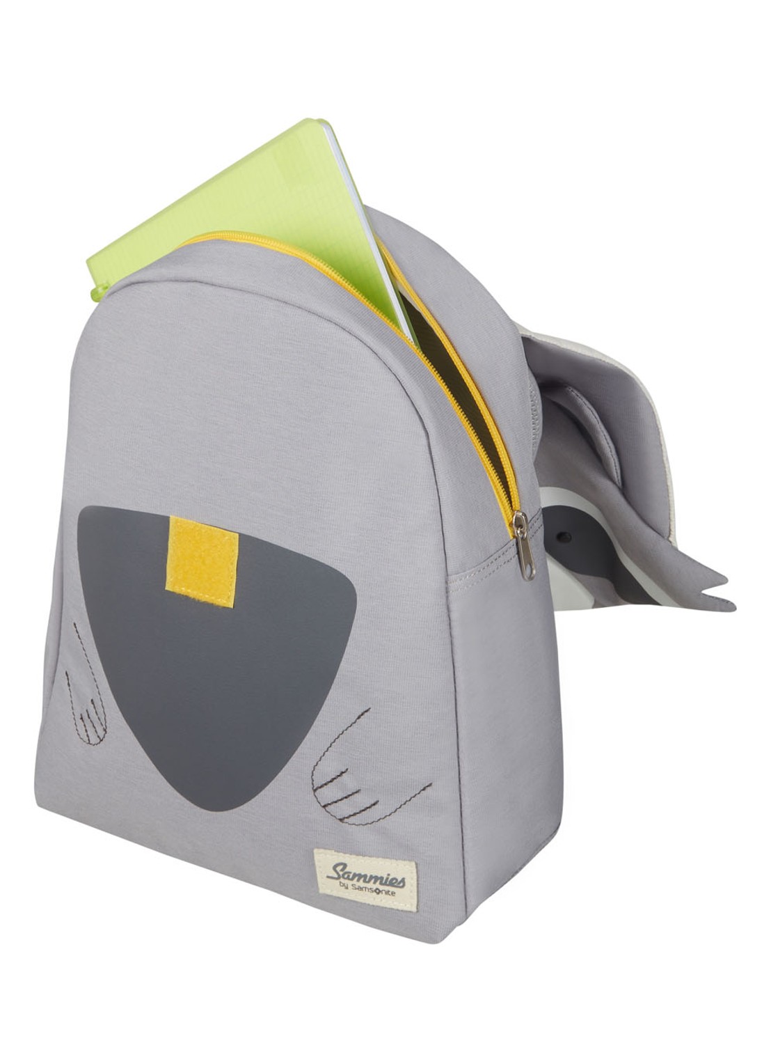 Samsonite Happy Sammies Raccoon Remy rugzak S+ met applicatie - detail 6 lichtgrijs
