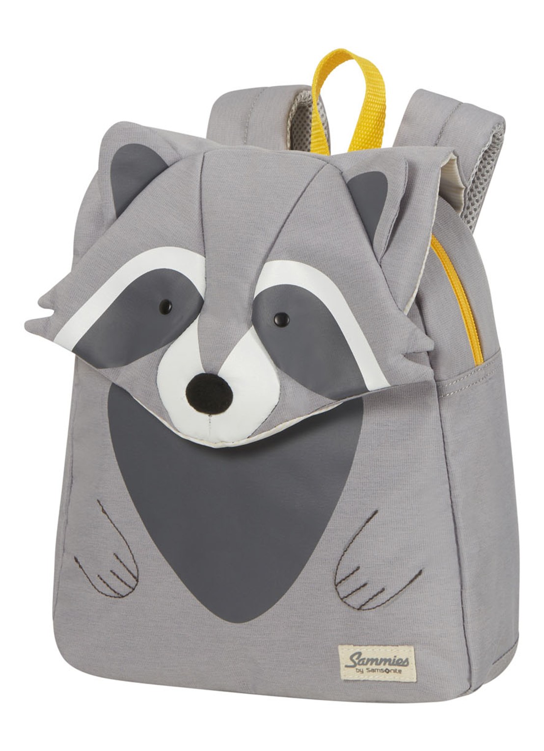 Samsonite Happy Sammies Raccoon Remy rugzak S met applicatie - detail lichtgrijs