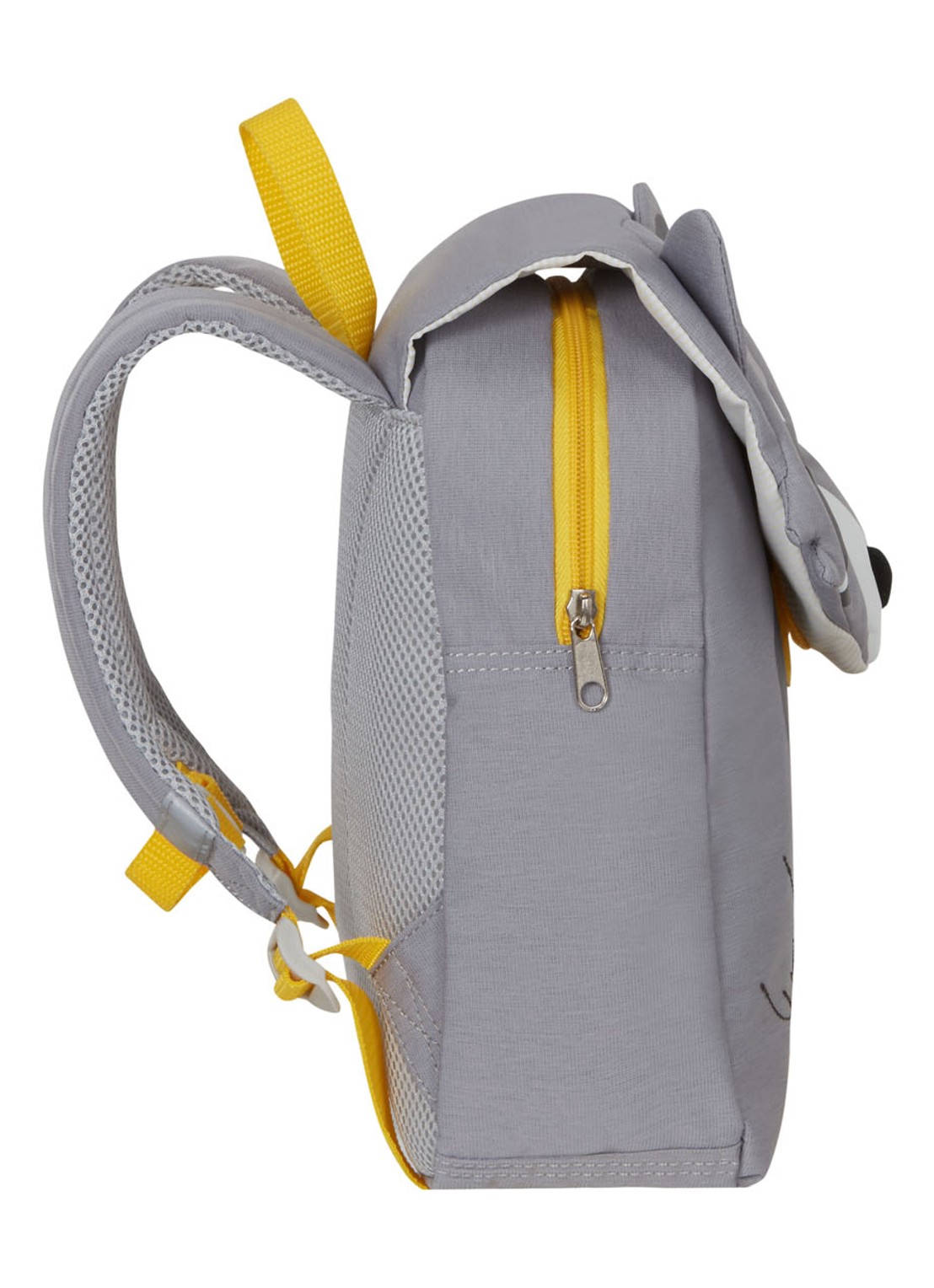 Samsonite Happy Sammies Raccoon Remy rugzak S met applicatie - detail 3 lichtgrijs