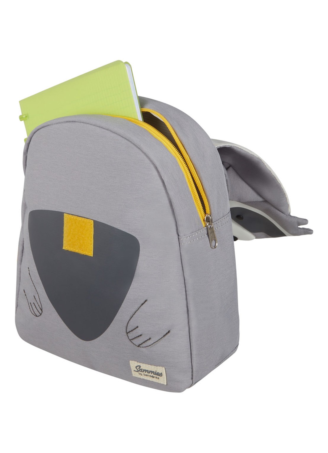 Samsonite Happy Sammies Raccoon Remy rugzak S met applicatie - detail 5 lichtgrijs