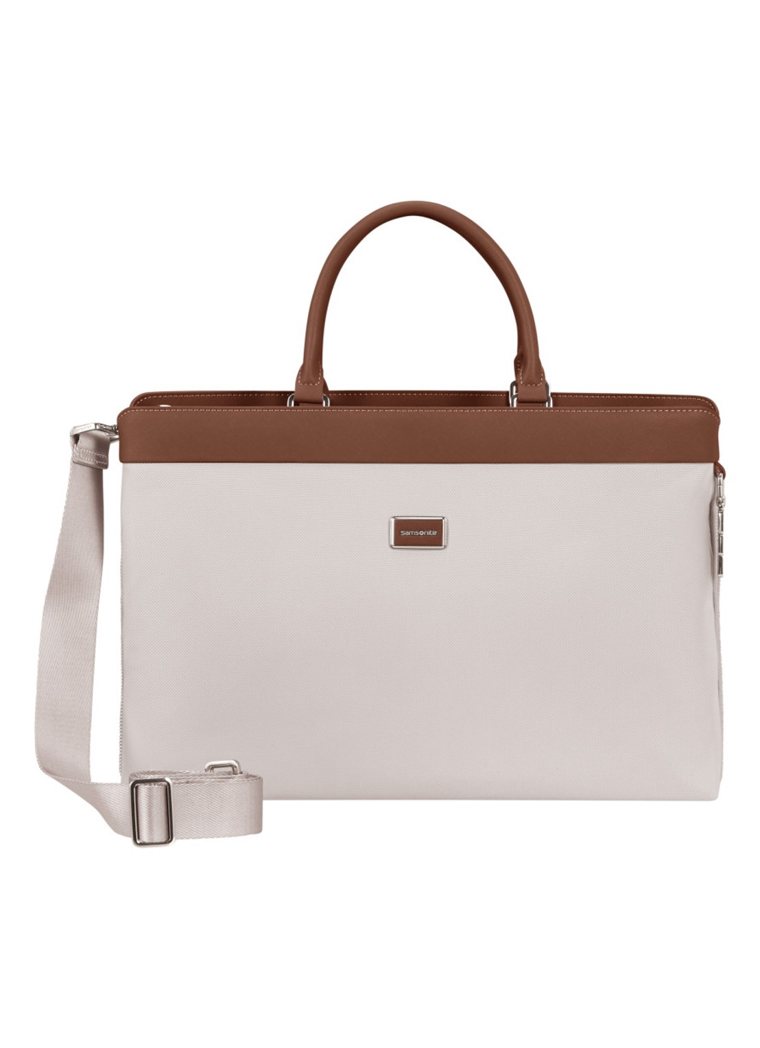 Samsonite Image Biz laptoptas met 15,6 inch laptopvak - voorkant ivoor