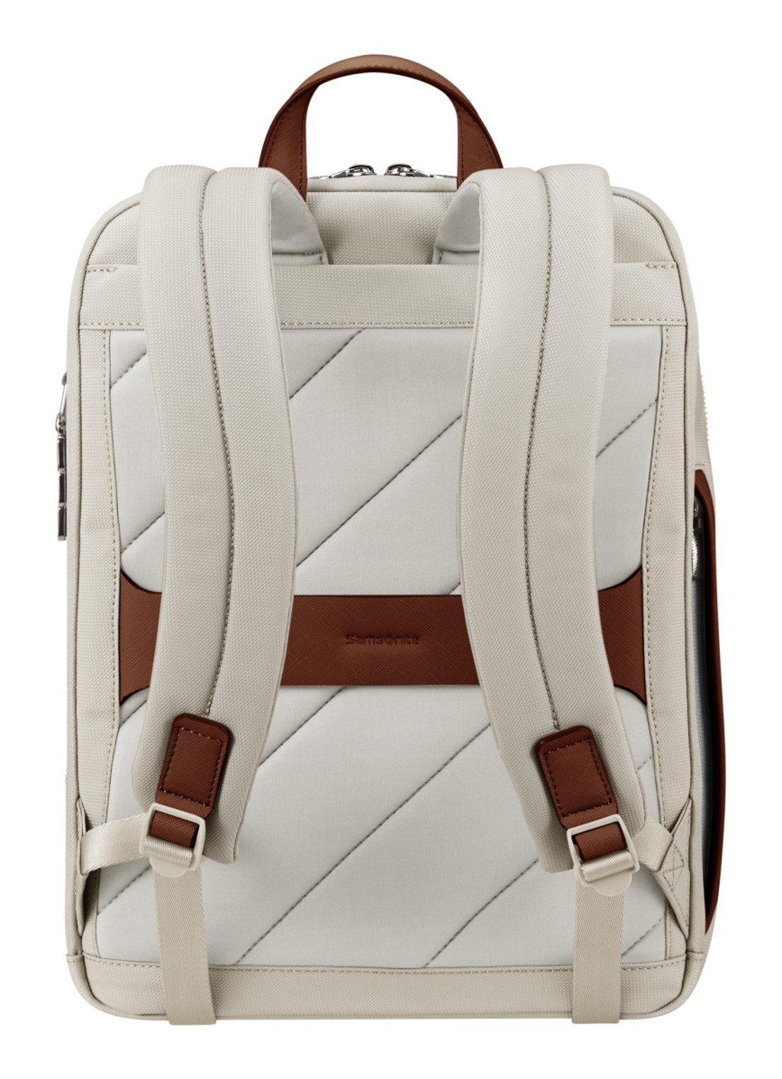 Samsonite Image Biz rugzak met 14.1 inch laptopvak - achterkant ivory