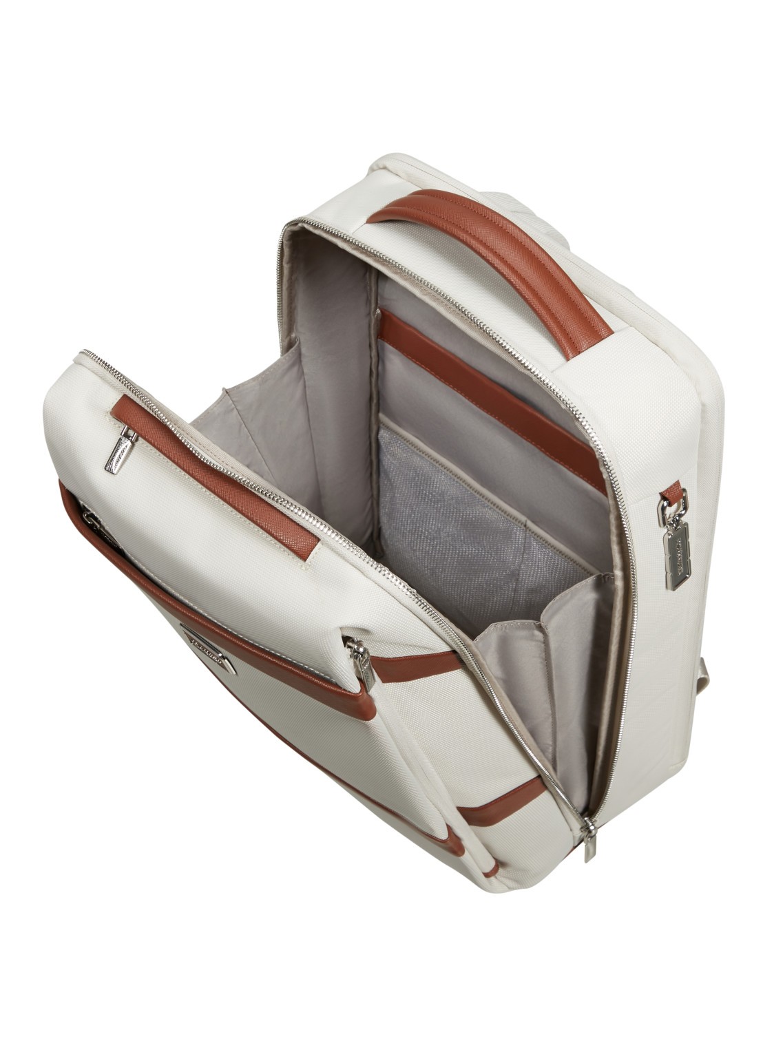 Samsonite Image Biz rugzak met 15.6 inch laptopvak - detail ivory