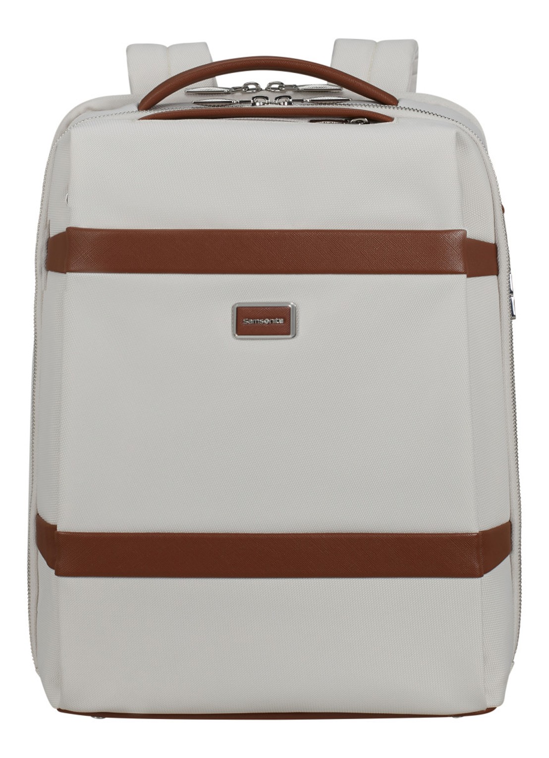 Samsonite Image Biz rugzak met 15.6 inch laptopvak - voorkant 3 ivory
