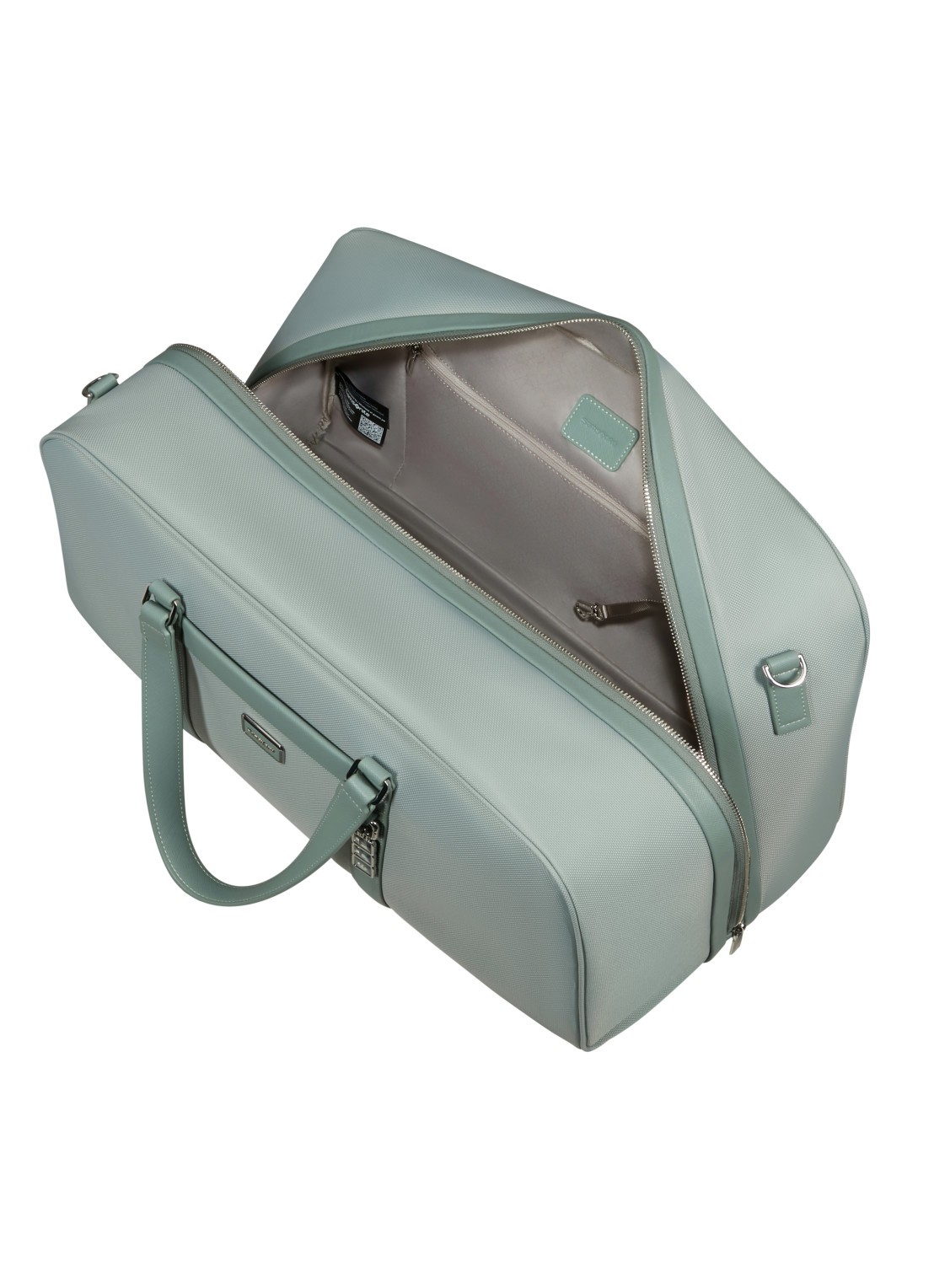 Samsonite Image Biz S duffel weekendtas met afneembare schouderriem - achterkant lichtgroen