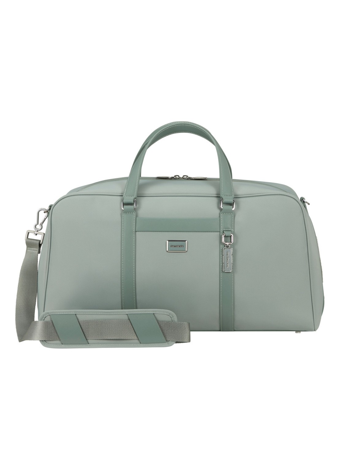 Samsonite Image Biz S duffel weekendtas met afneembare schouderriem - voorkant 2 lichtgroen