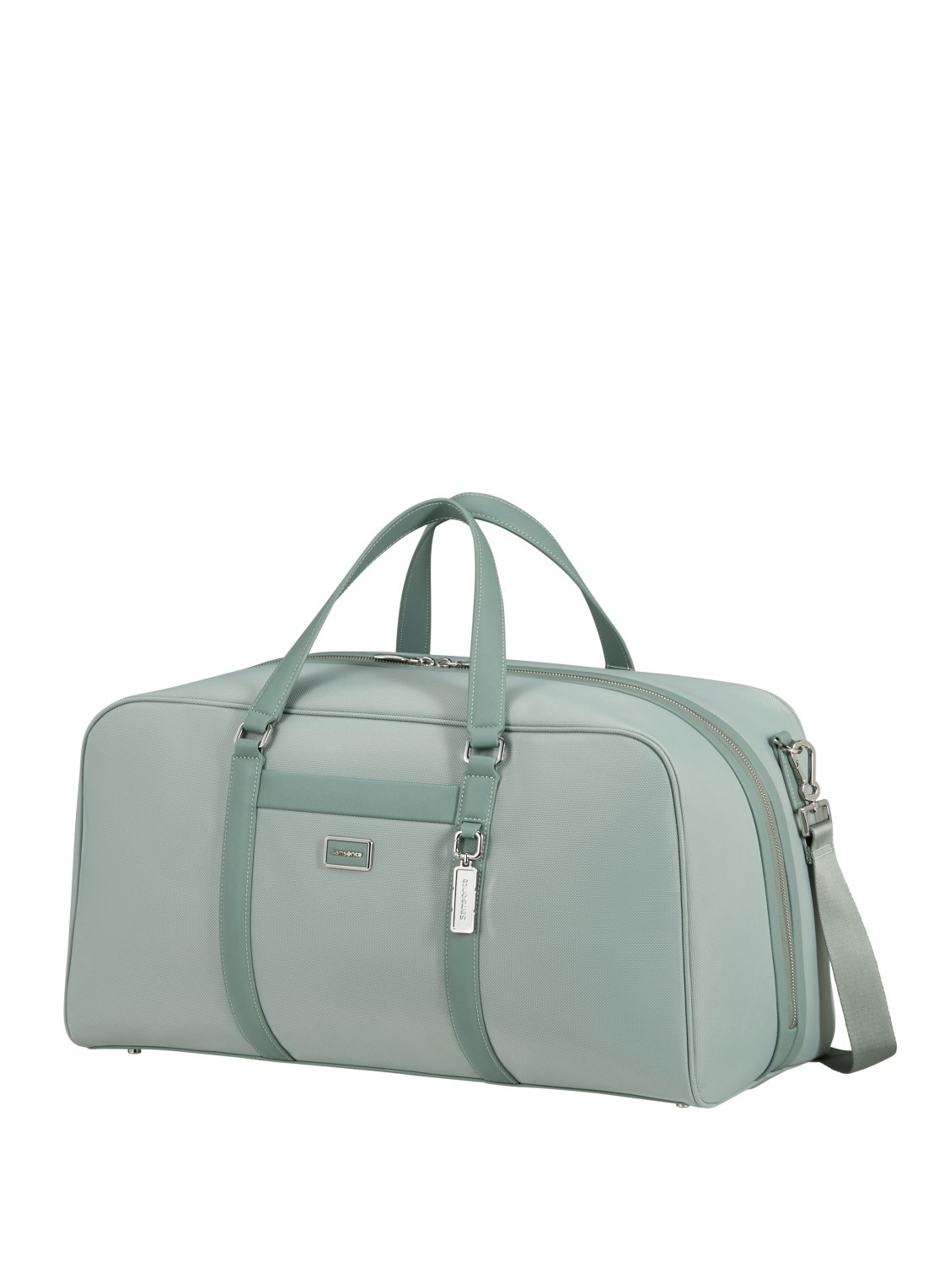 Samsonite Image Biz S duffel weekendtas met afneembare schouderriem - voorkant 3 lichtgroen