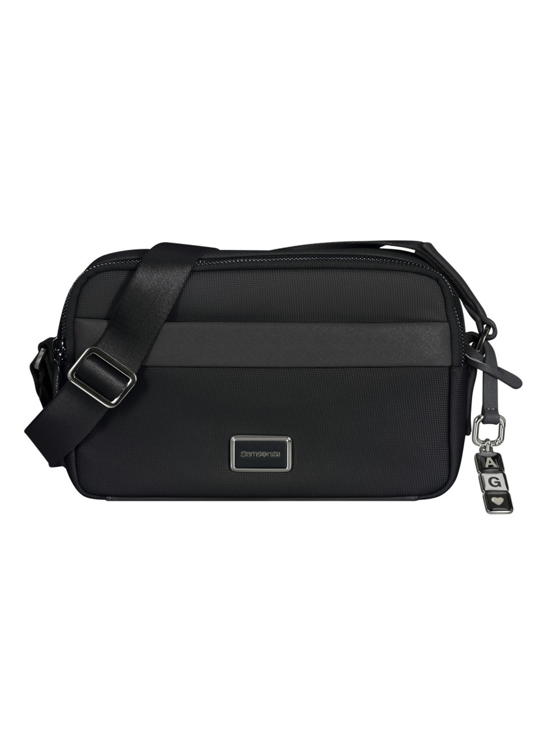 Samsonite Image Biz schoudertas met verstelbare schouderriem - voorkant 2 zwart