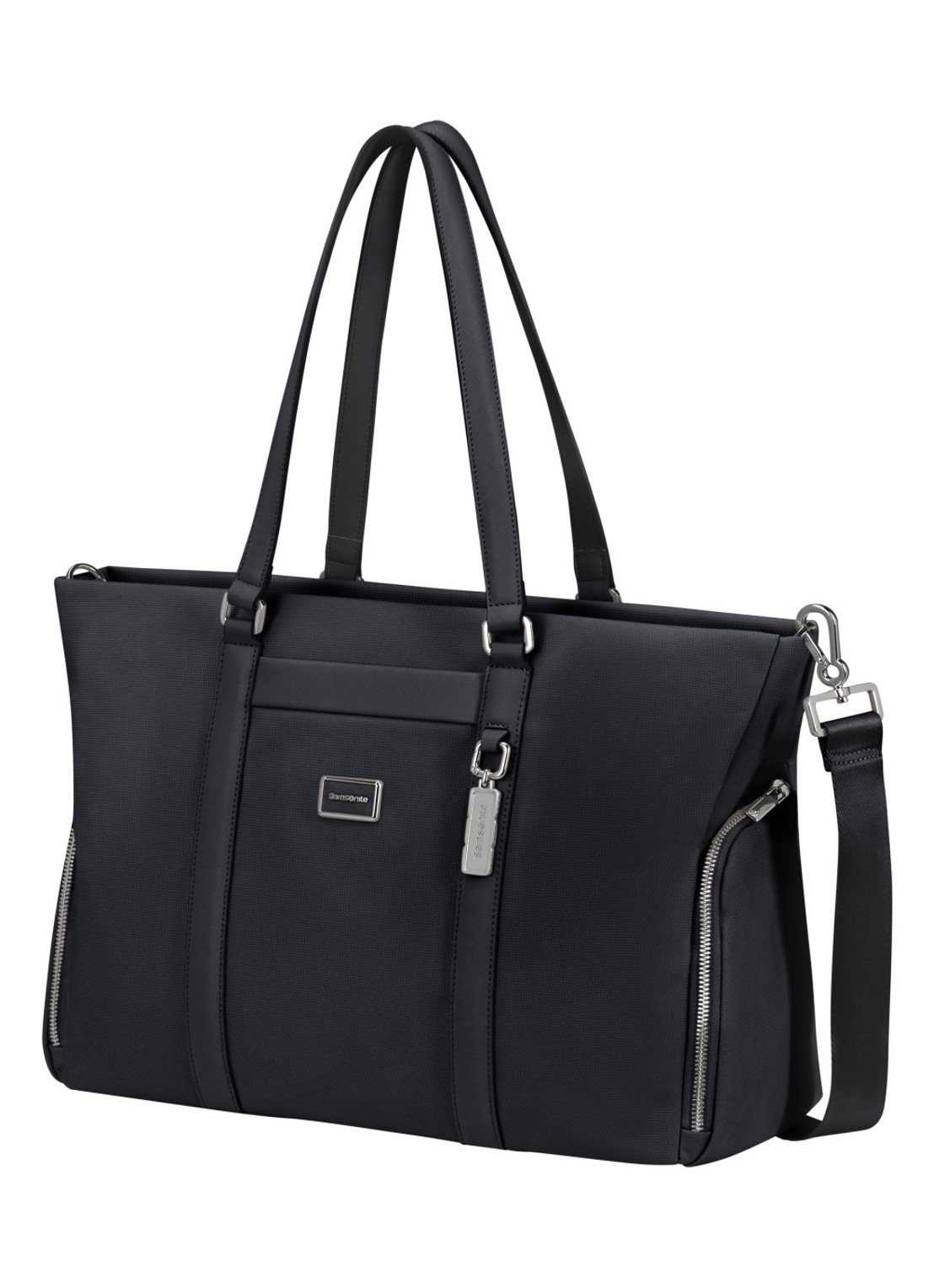 Samsonite Image Biz shopper met 14.1 inch laptopvak - voorkant 3 zwart