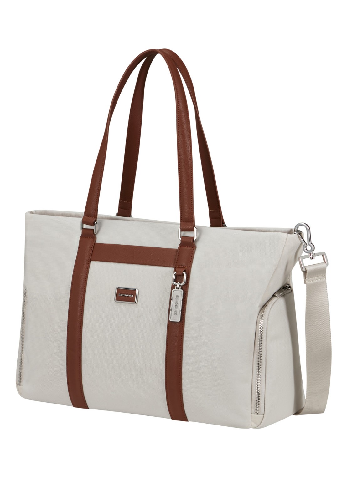 Samsonite Image Biz shopper met 14.1 inch laptopvak - voorkant 3 ivory