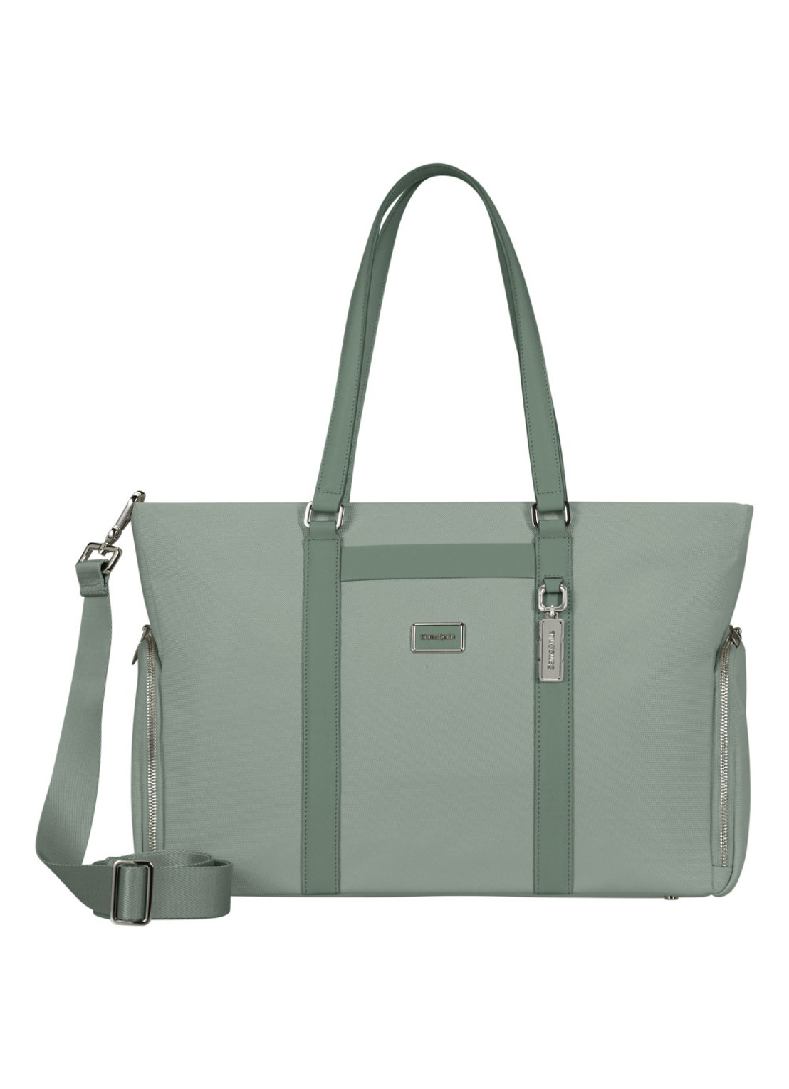 Samsonite Image Biz shopper met 14.1 inch laptopvak - voorkant thyme