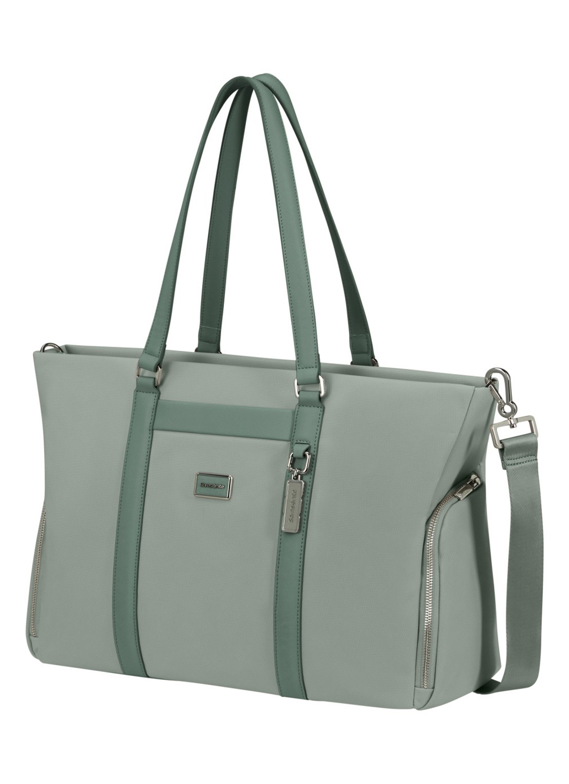 Samsonite Image Biz shopper met 14.1 inch laptopvak - voorkant 2 thyme