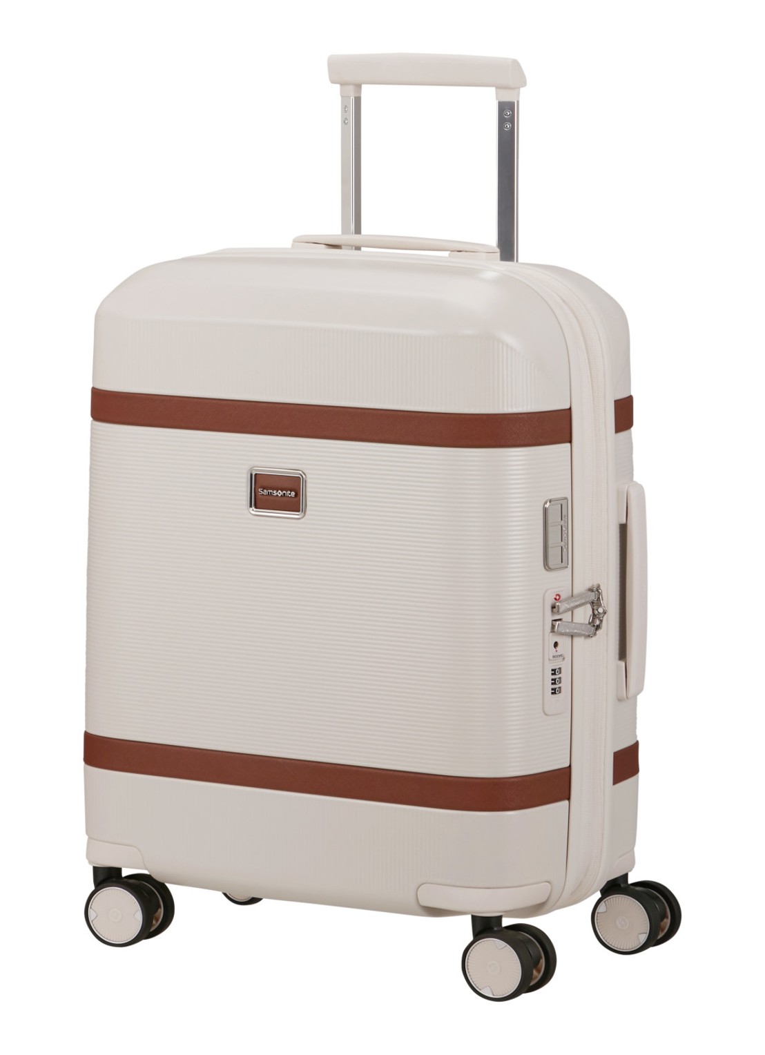 Samsonite Image vergrootbare spinner 55 cm - voorkant 4 ivoor