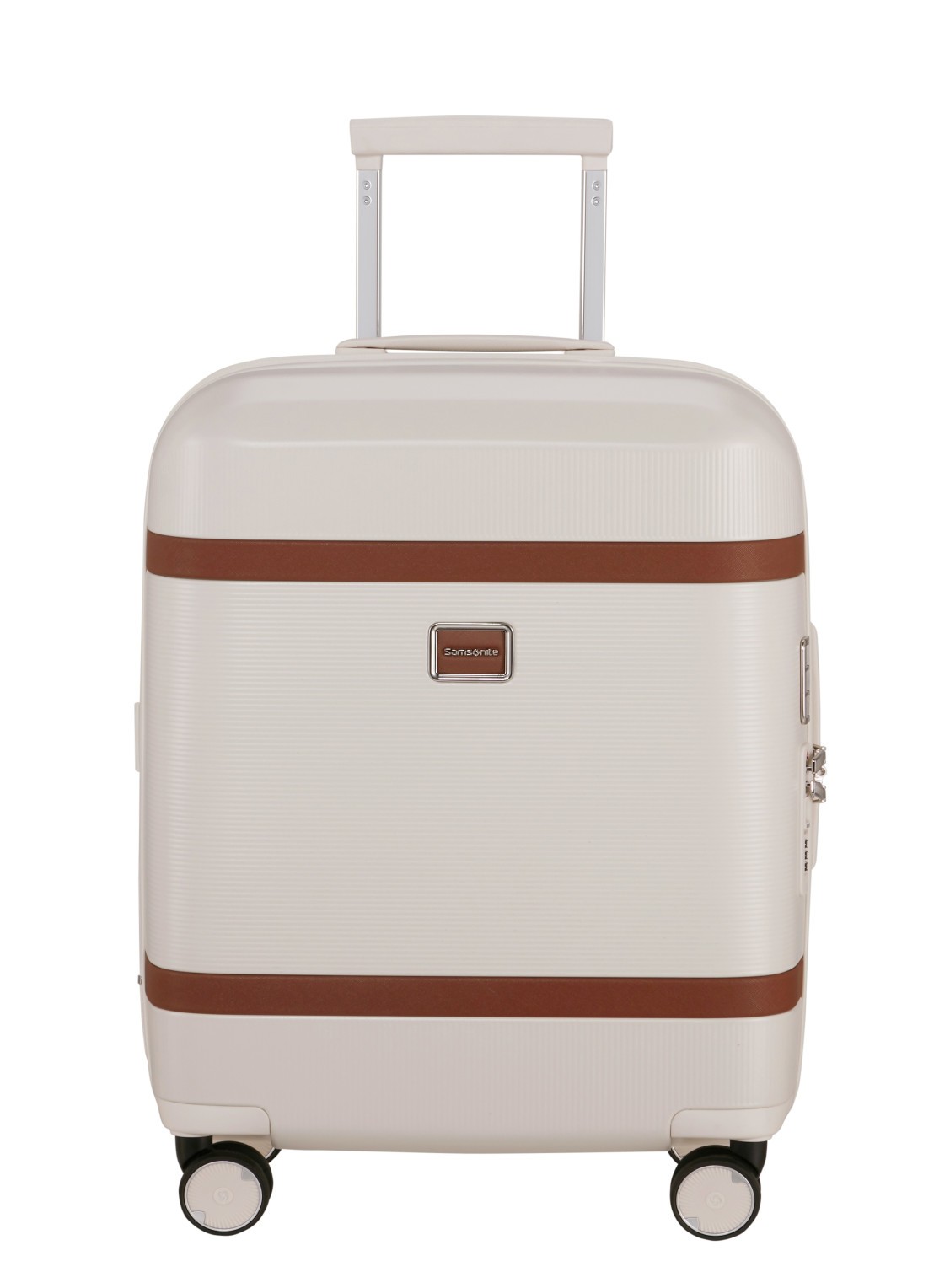 Samsonite Image vergrootbare spinner 55 cm - voorkant 5 ivoor