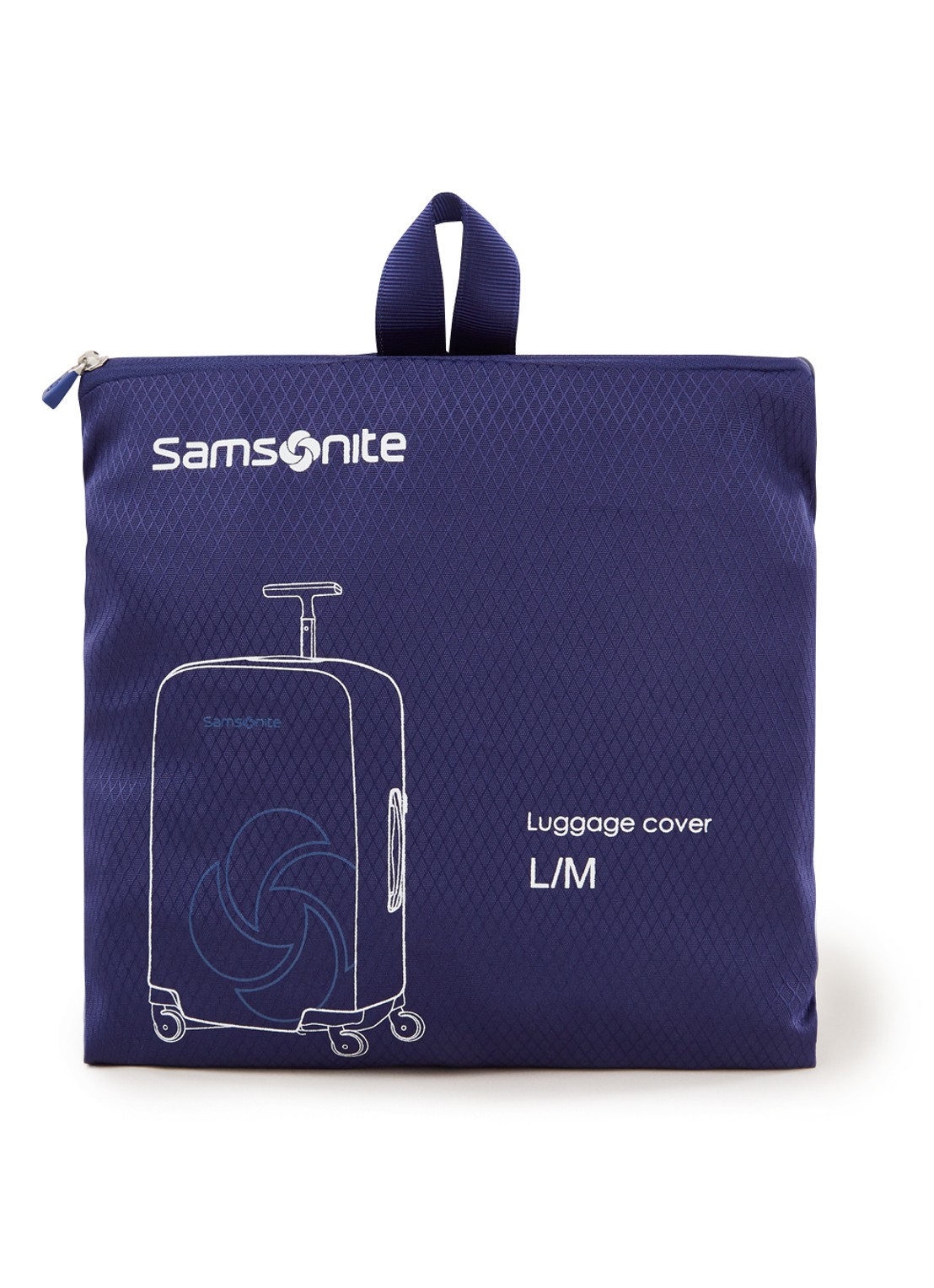 Samsonite Kofferhoes L/M spinner 65/75 cm - voorkant royalblauw