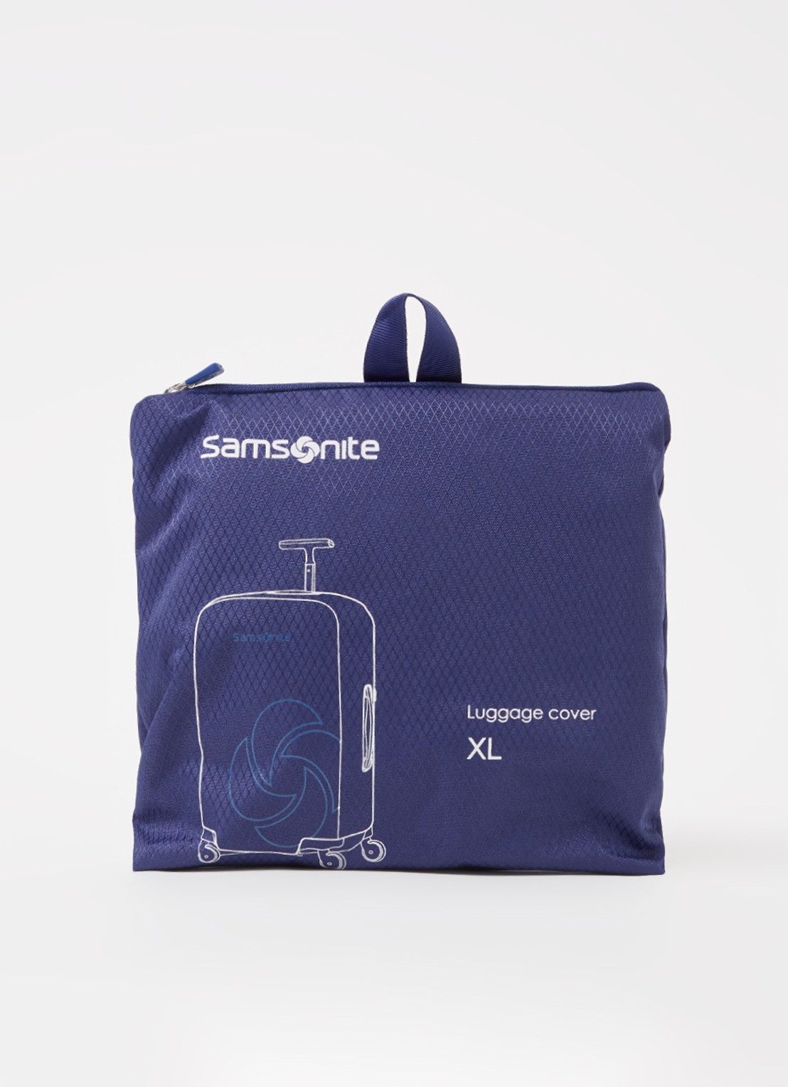 Samsonite Kofferhoes XL spinner 81/86 cm - voorkant 2 royalblauw