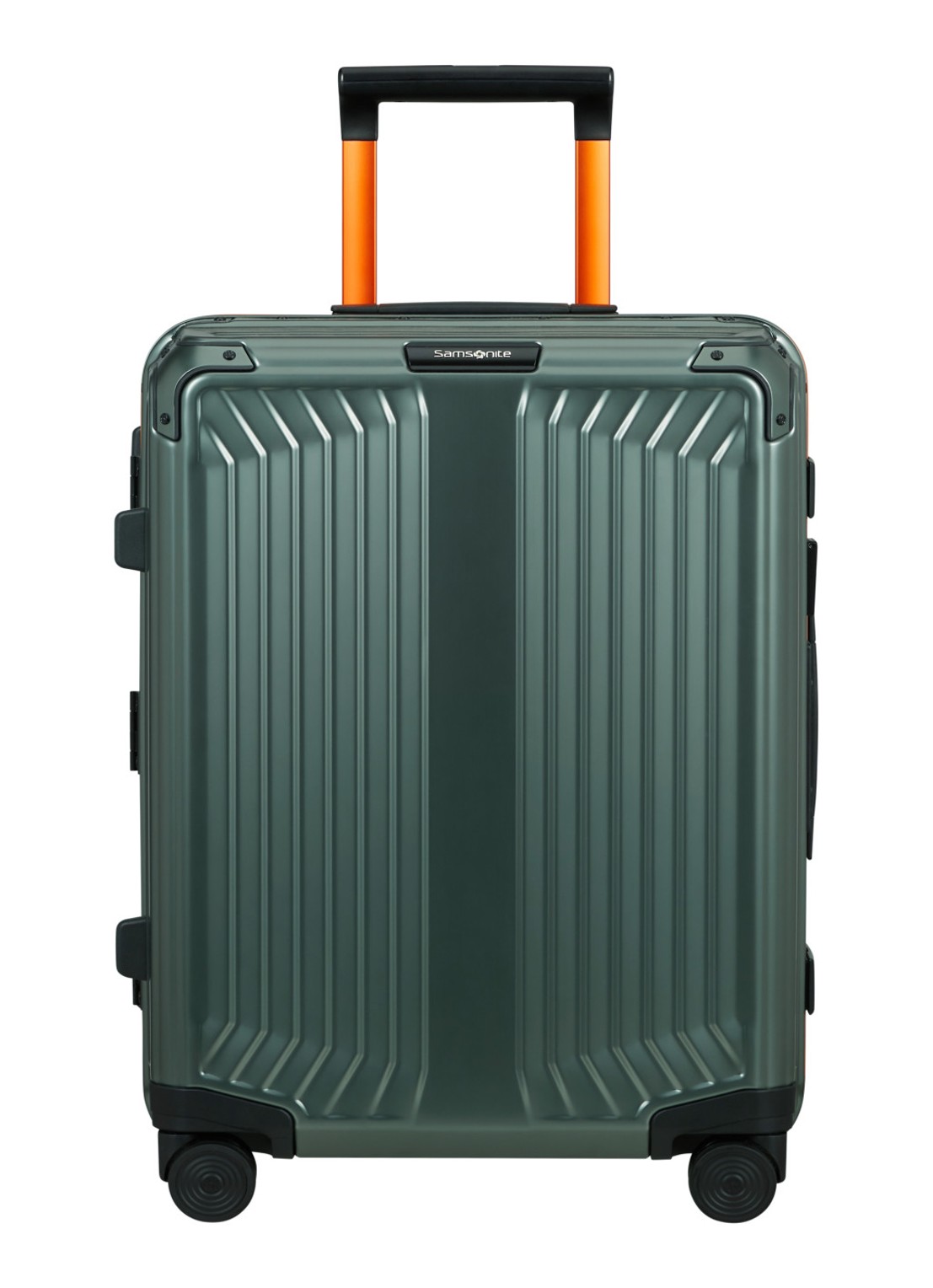 Samsonite Lite-Box spinner 55 cm - voorkant 4 olijfgroen