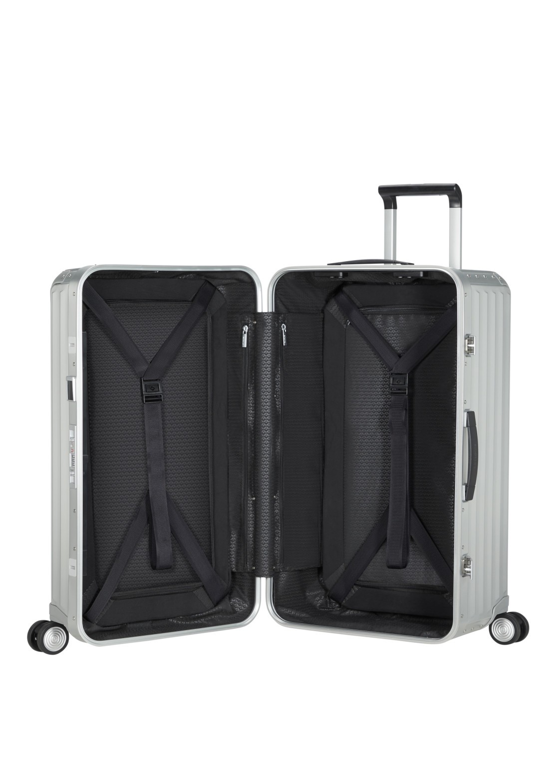 Samsonite Lite-Box spinner 80 cm - voorkant 2 zilver