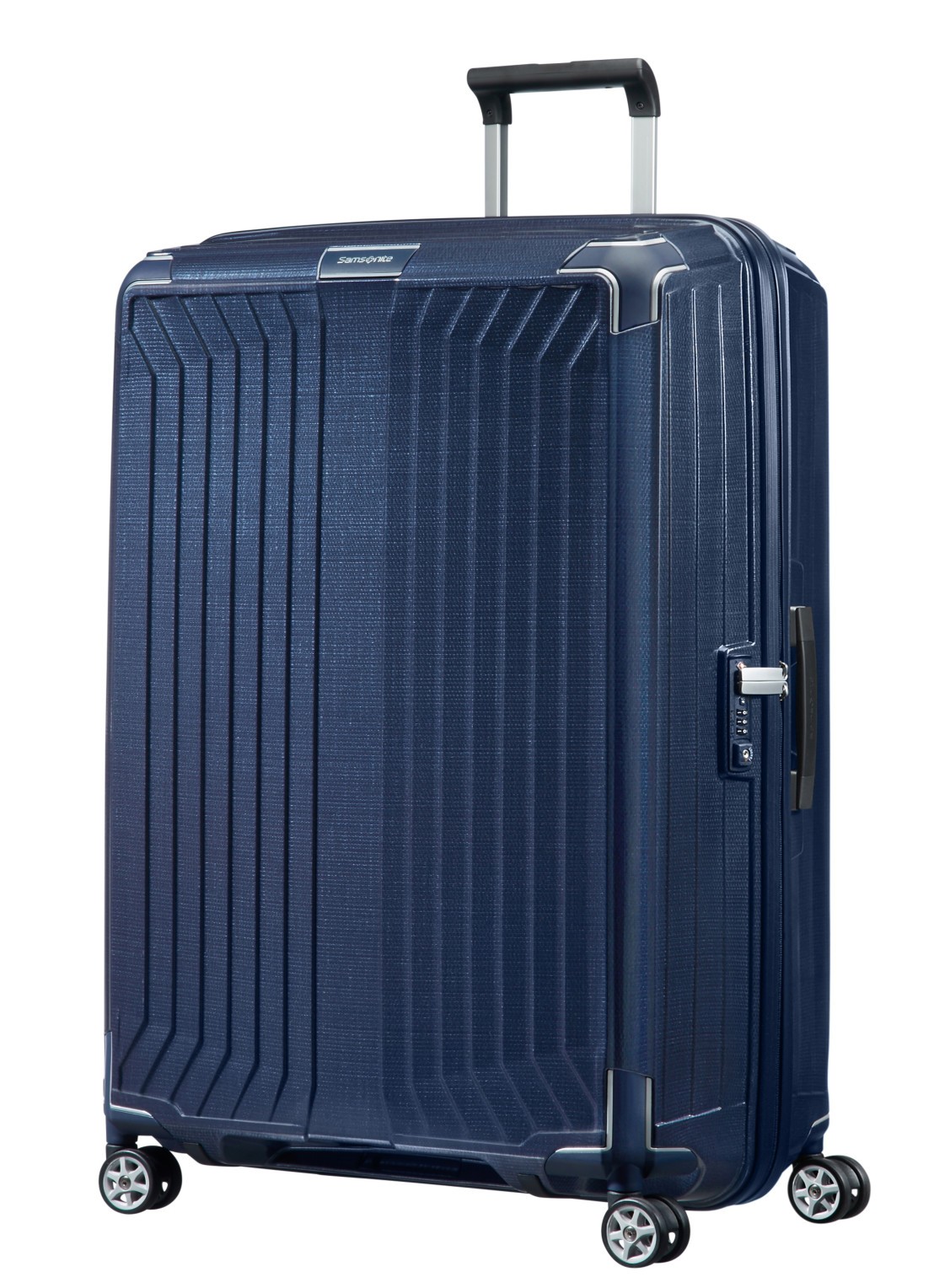 Samsonite Lite-Box spinner 81 cm - voorkant 6 donkerblauw