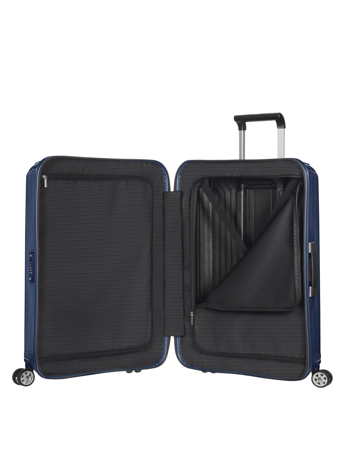 Samsonite Lite-Box spinner 81 cm - voorkant 7 donkerblauw