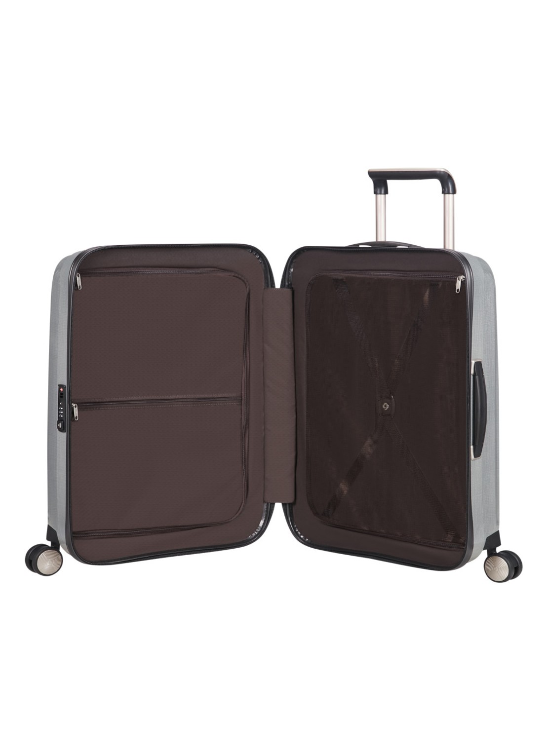 Samsonite Lite-Cube spinner 68 cm - voorkant 6 zilver