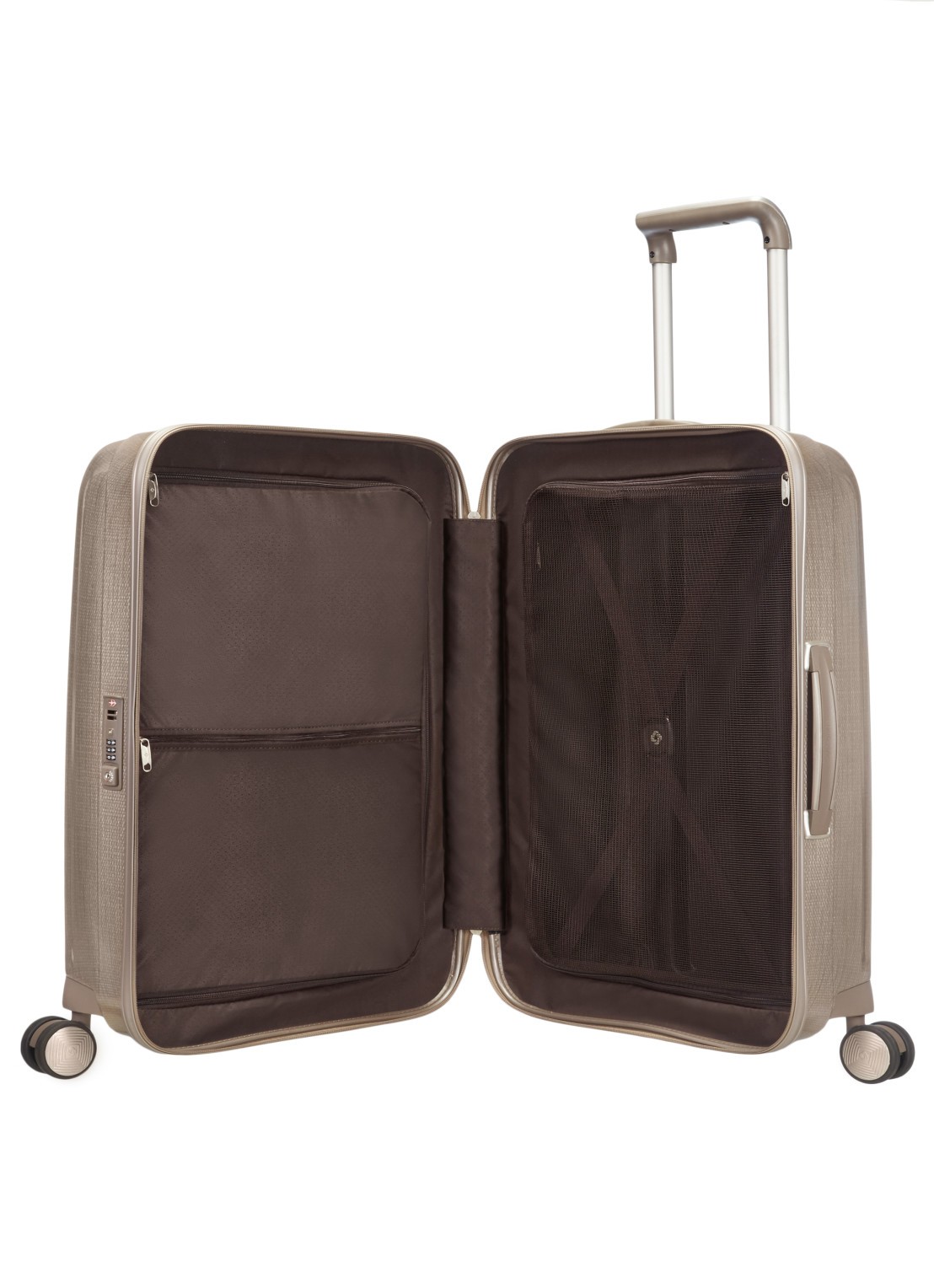 Samsonite Lite-Cube spinner 69 cm - voorkant 2 ivory gold