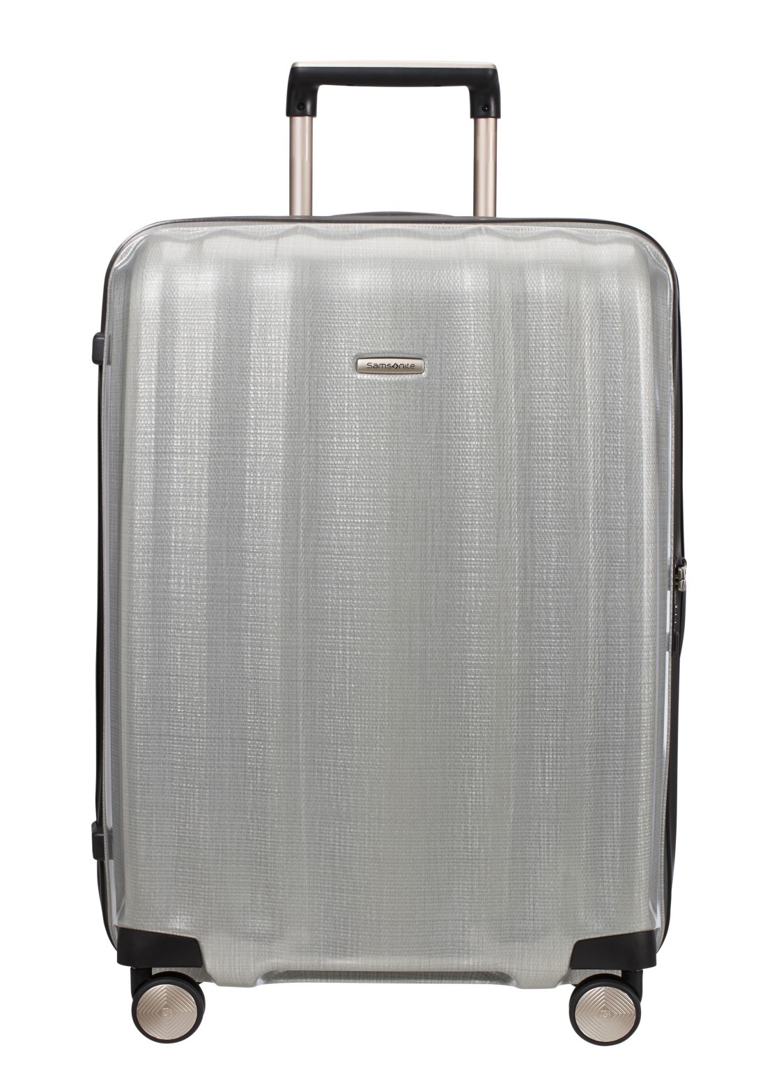 Samsonite Lite-Cube spinner 76 cm - voorkant 3 silver / zilver