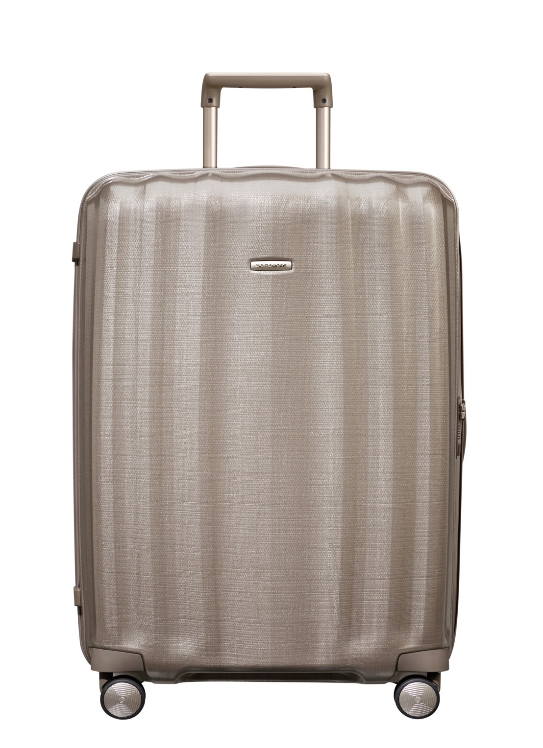 Samsonite Lite-Cube spinner 81 cm - voorkant 2 ivory gold