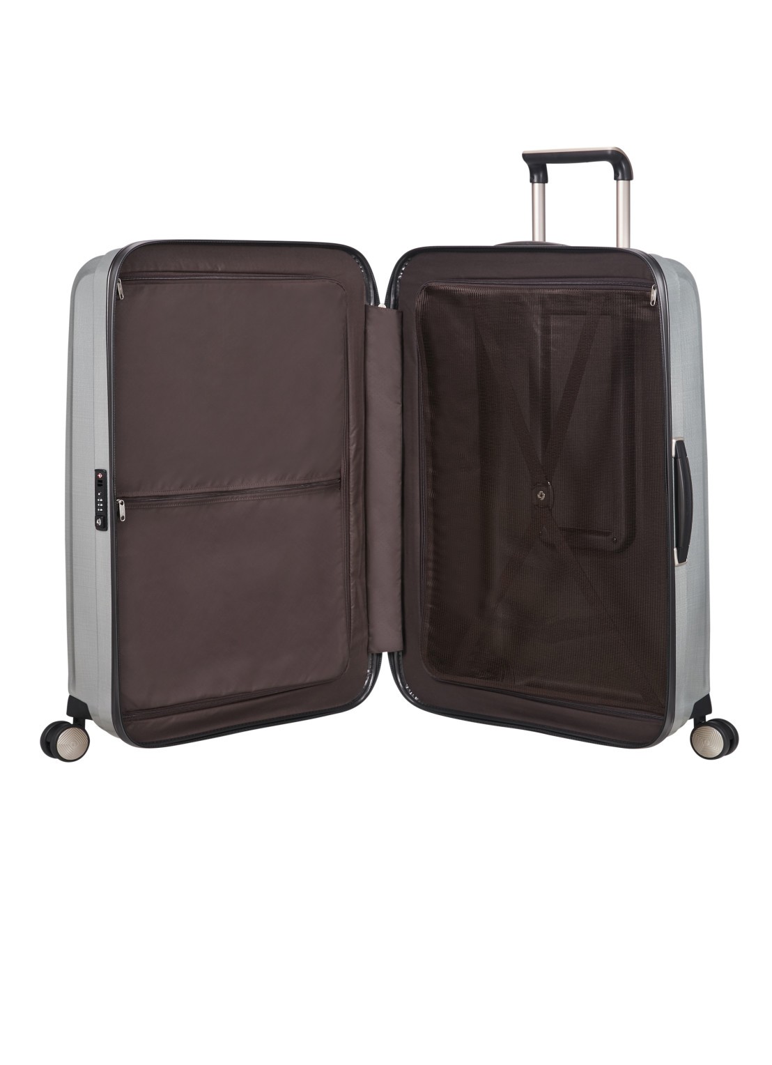 Samsonite Lite-Cube spinner 82 cm - voorkant 3 zilver