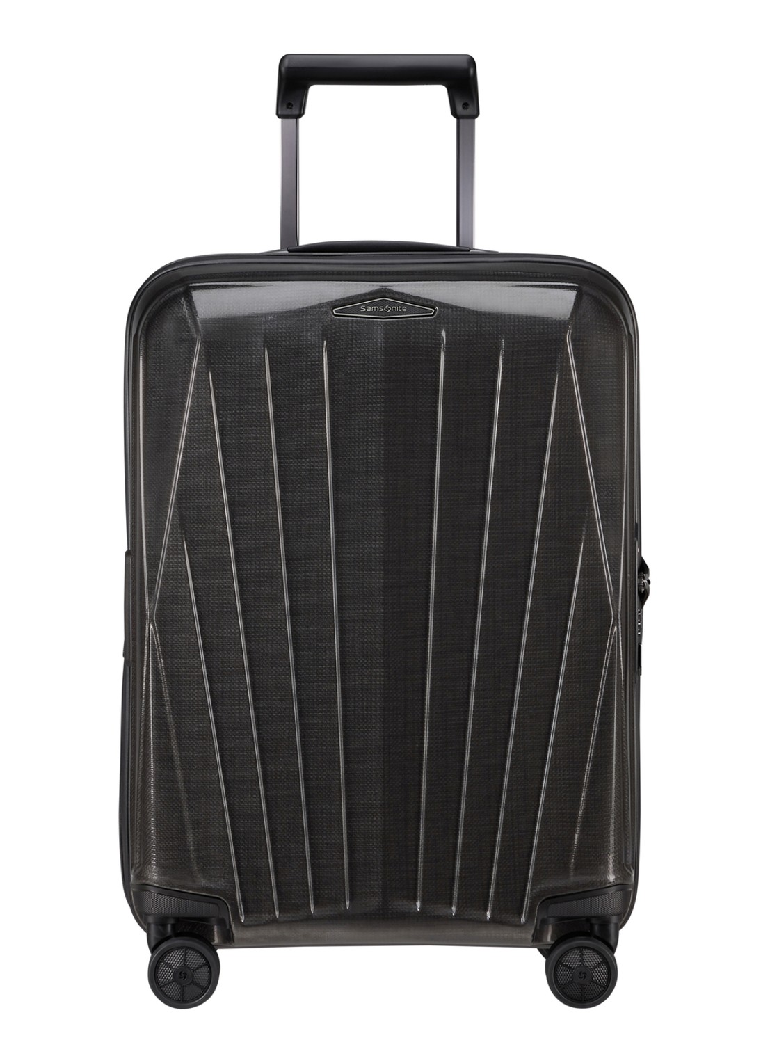 Samsonite Major-Lite spinner 55 cm - voorkant 4 zwart