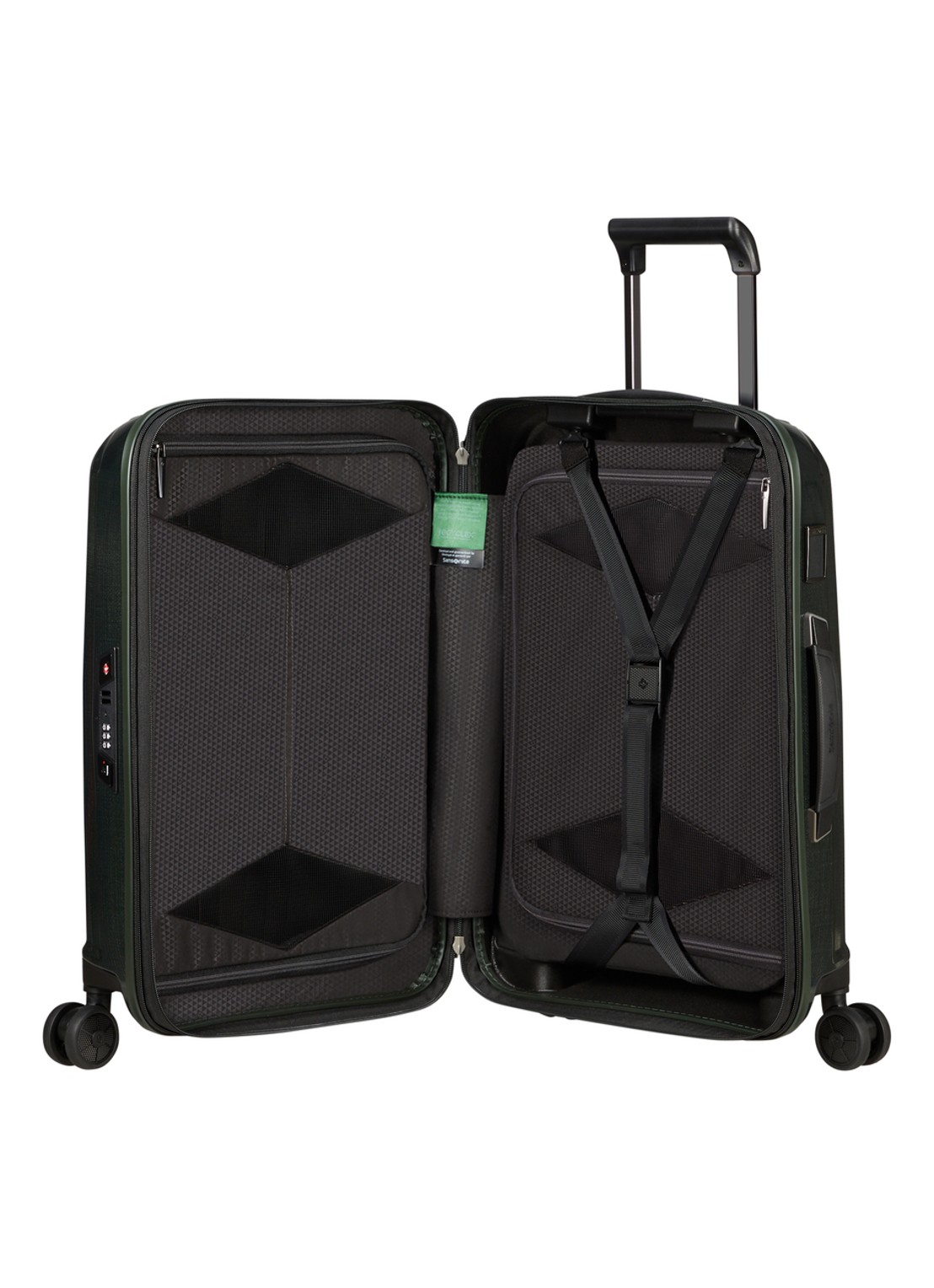 Samsonite Major-Lite spinner 55 cm - achterkant 3 groen