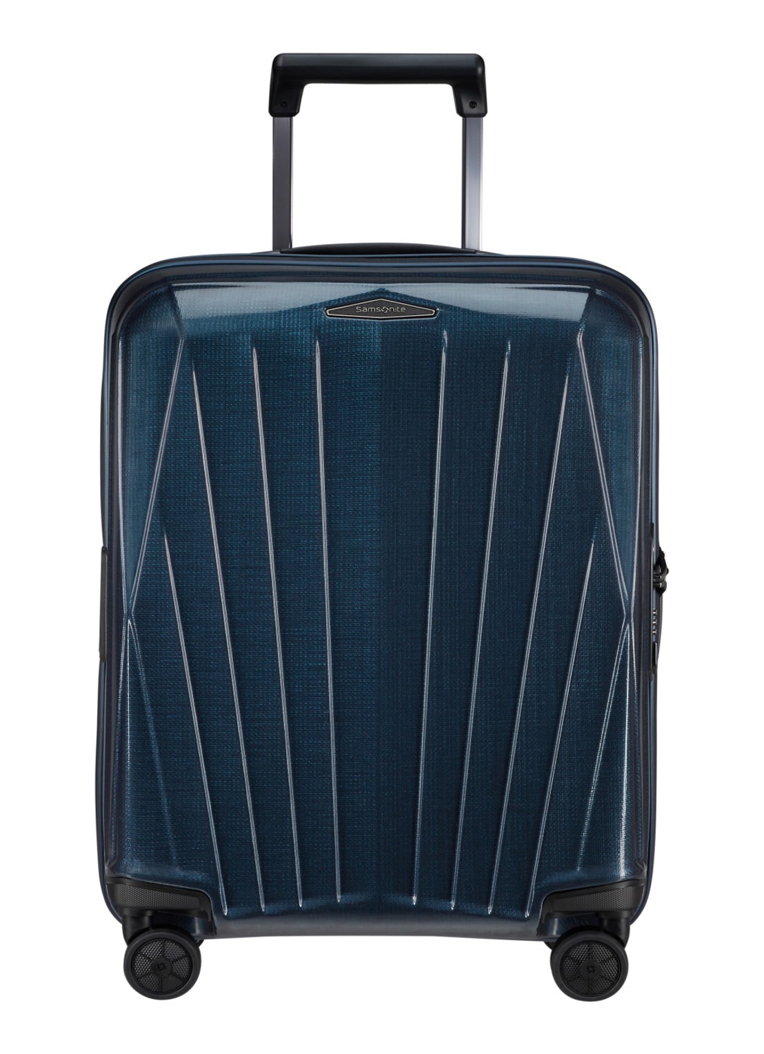 Samsonite Major-Lite spinner 55 cm - voorkant 2 donkerblauw