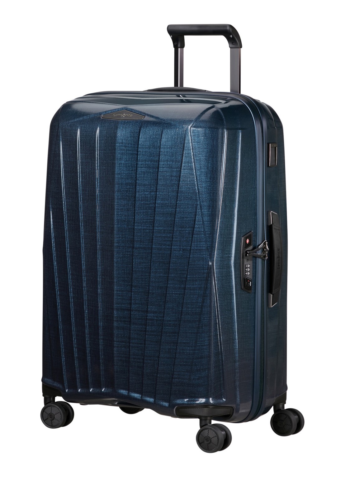 Samsonite Major-Lite spinner 69 cm - detail donkerblauw