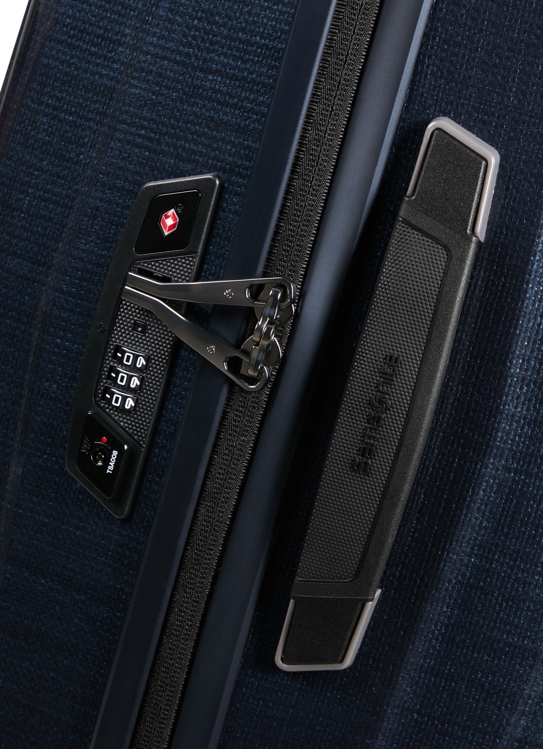 Samsonite Major-Lite spinner 69 cm - detail 4 donkerblauw