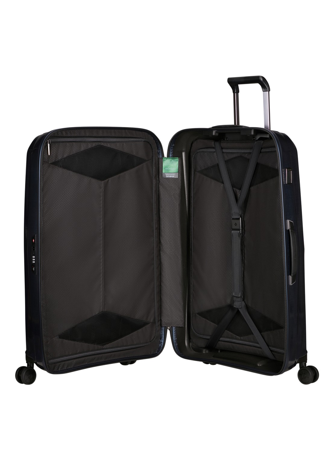 Samsonite Major-Lite spinner 77 cm - achterkant 7 donkerblauw