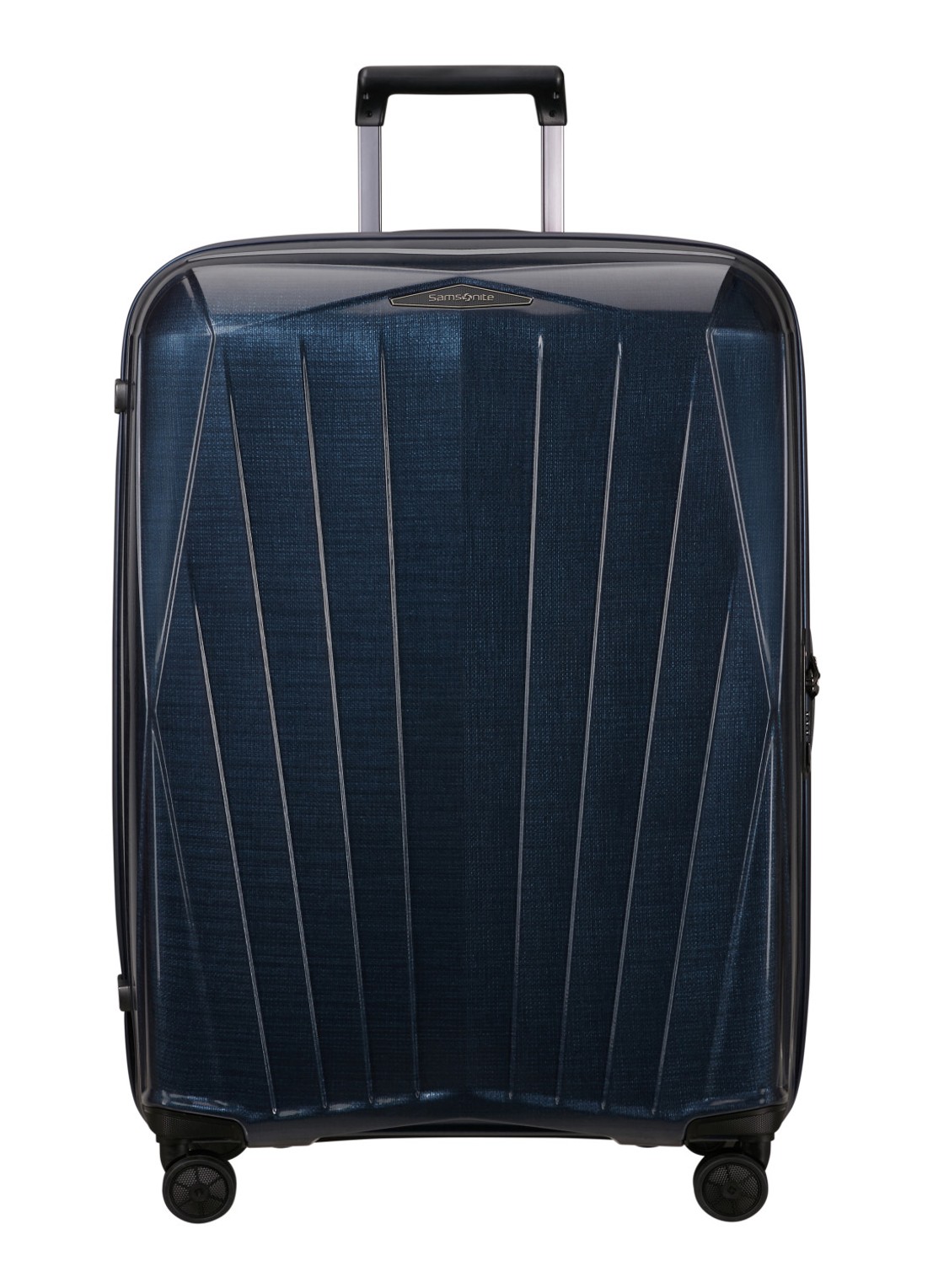 Samsonite Major-Lite spinner 77 cm - voorkant donkerblauw