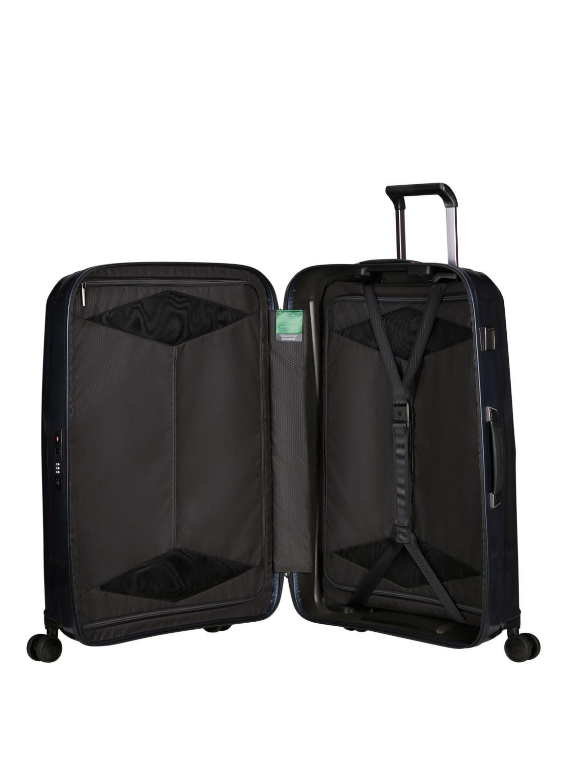 Samsonite Major-Lite spinner 77 cm - voorkant 2 donkerblauw