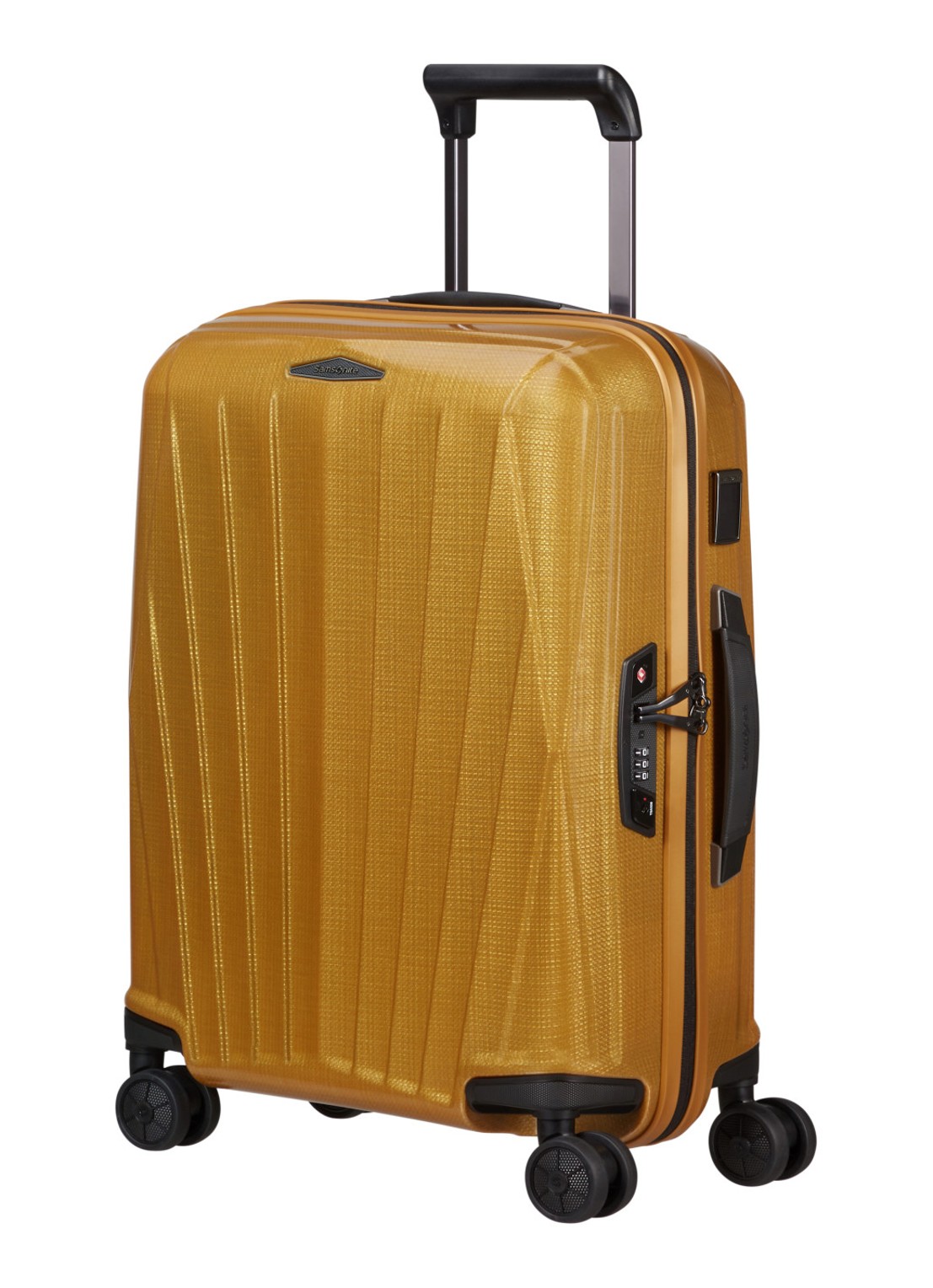 Samsonite Major-Lite vergrootbare spinner 55 cm - detail 2 okergeel