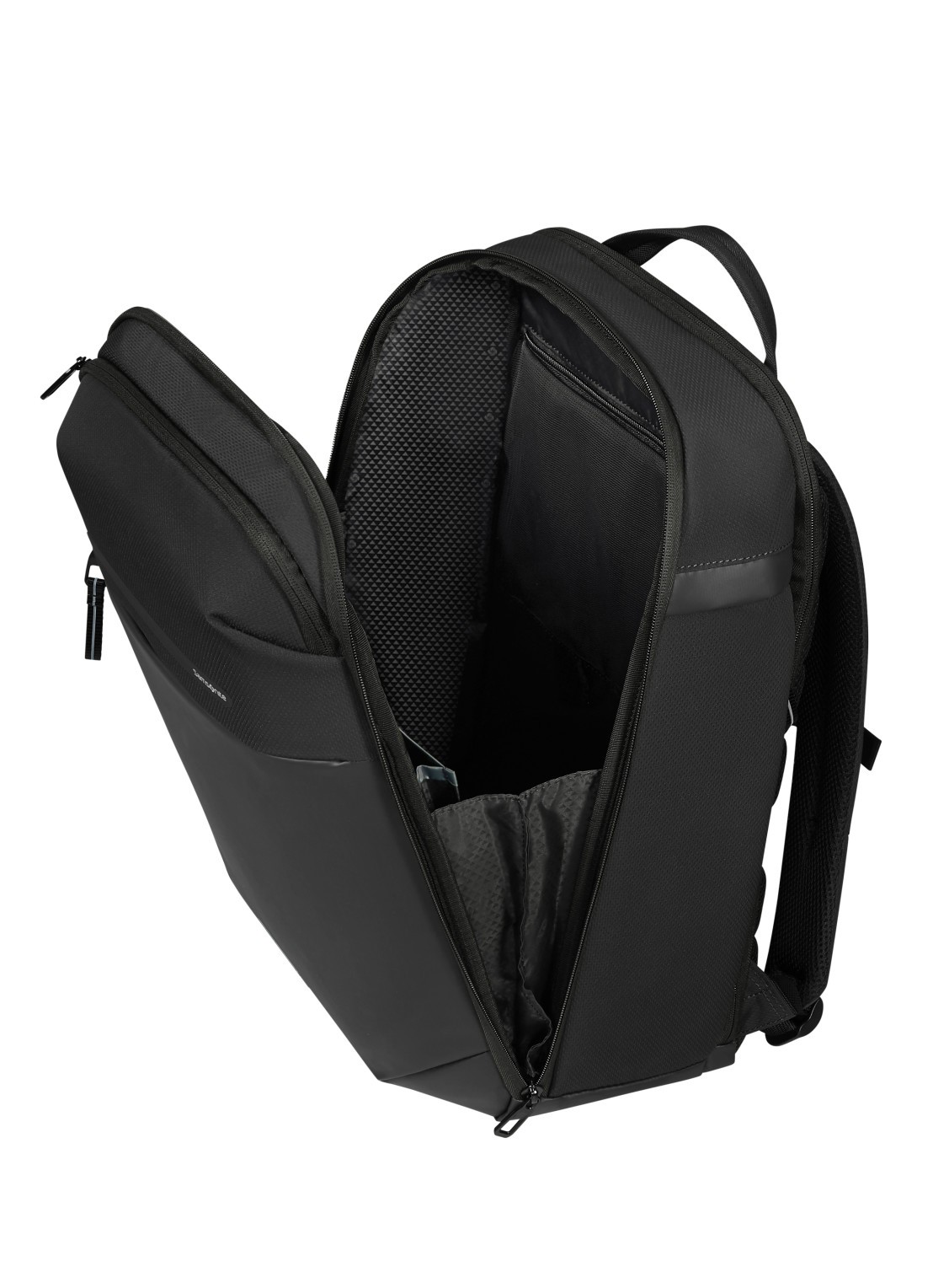 Samsonite Moderny laptoprugzak met 17,3 inch laptopvak - achterkant zwart