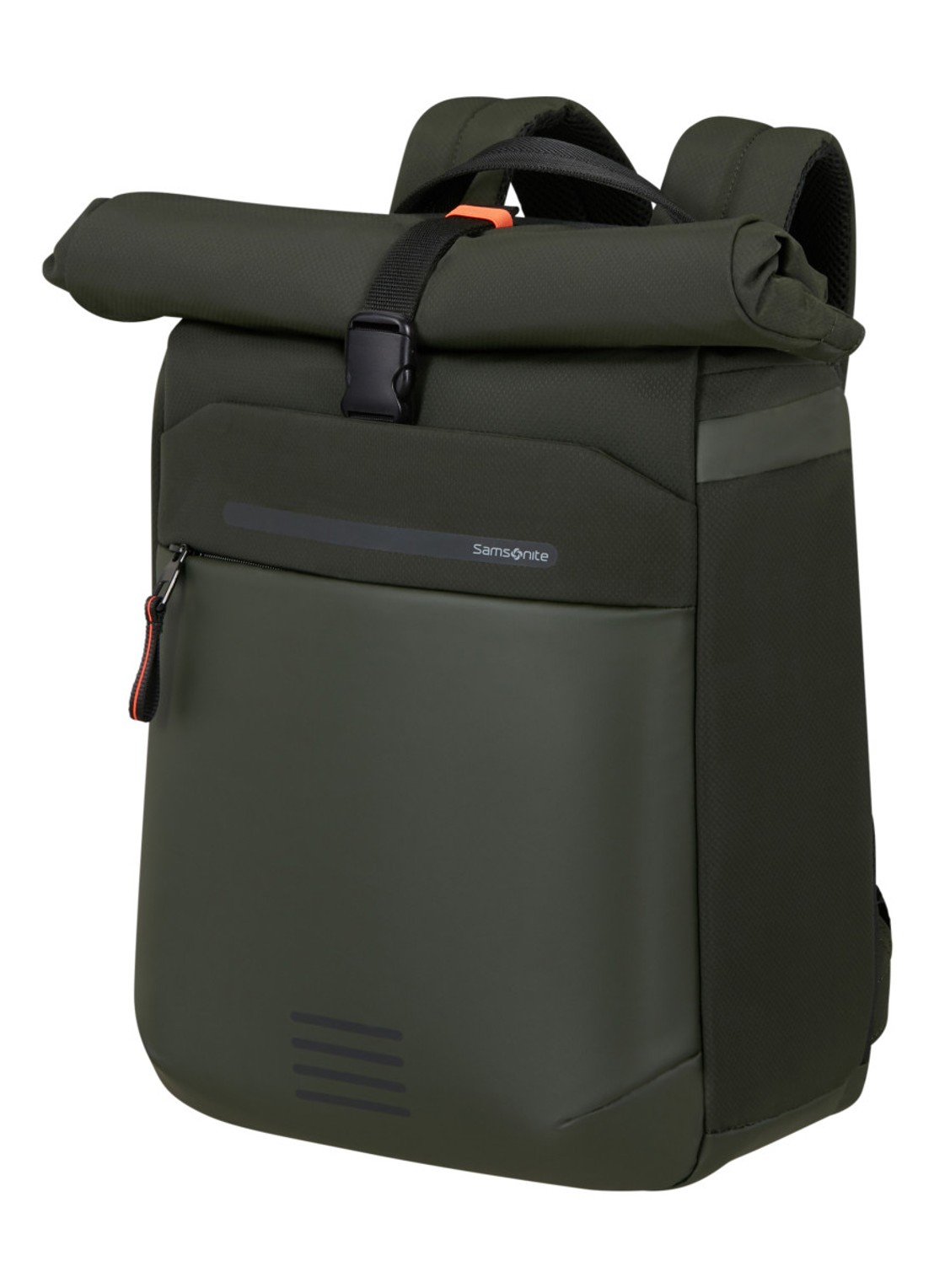 Samsonite Moderny rugzak met 15,6 inch laptopvak - voorkant 2 legergroen