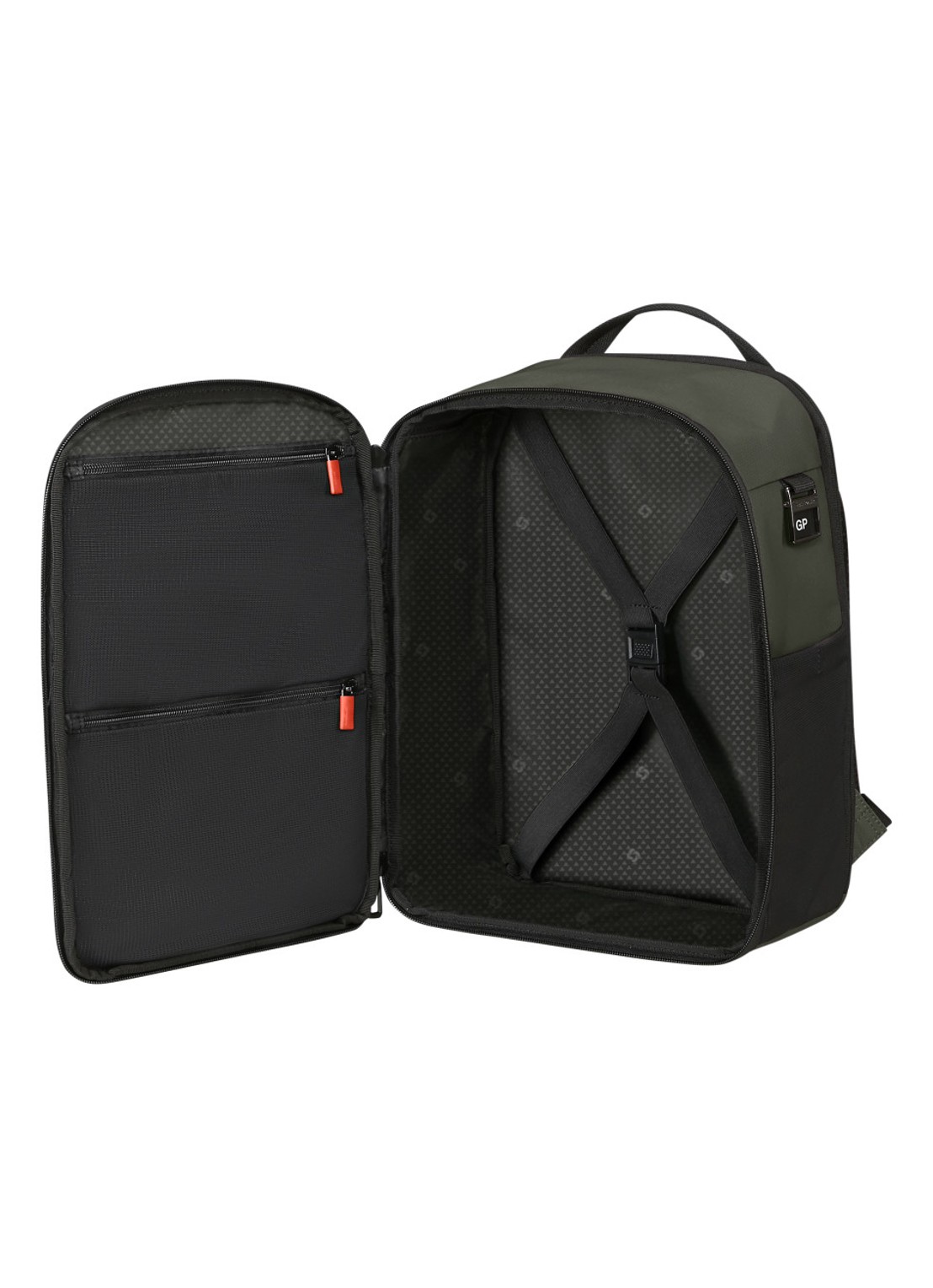 Samsonite Moderny S rugzak - achterkant 4 legergroen