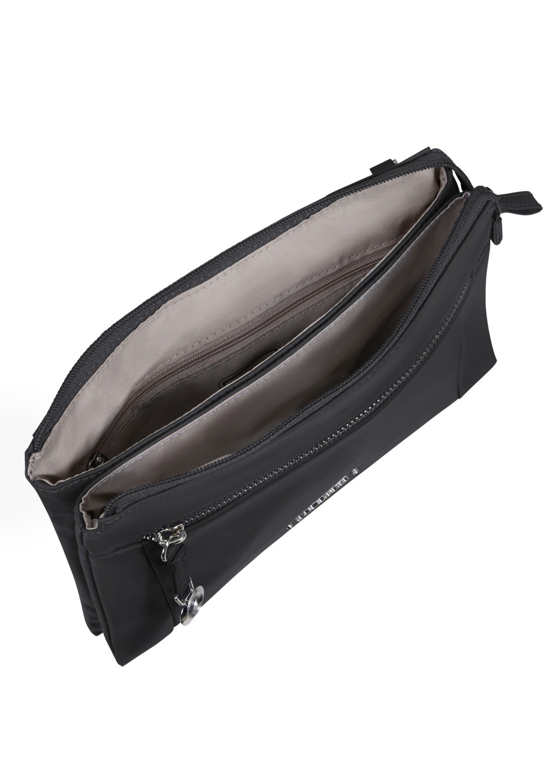 Samsonite Move Journey Mini schoudertas met logo - achterkant zwart