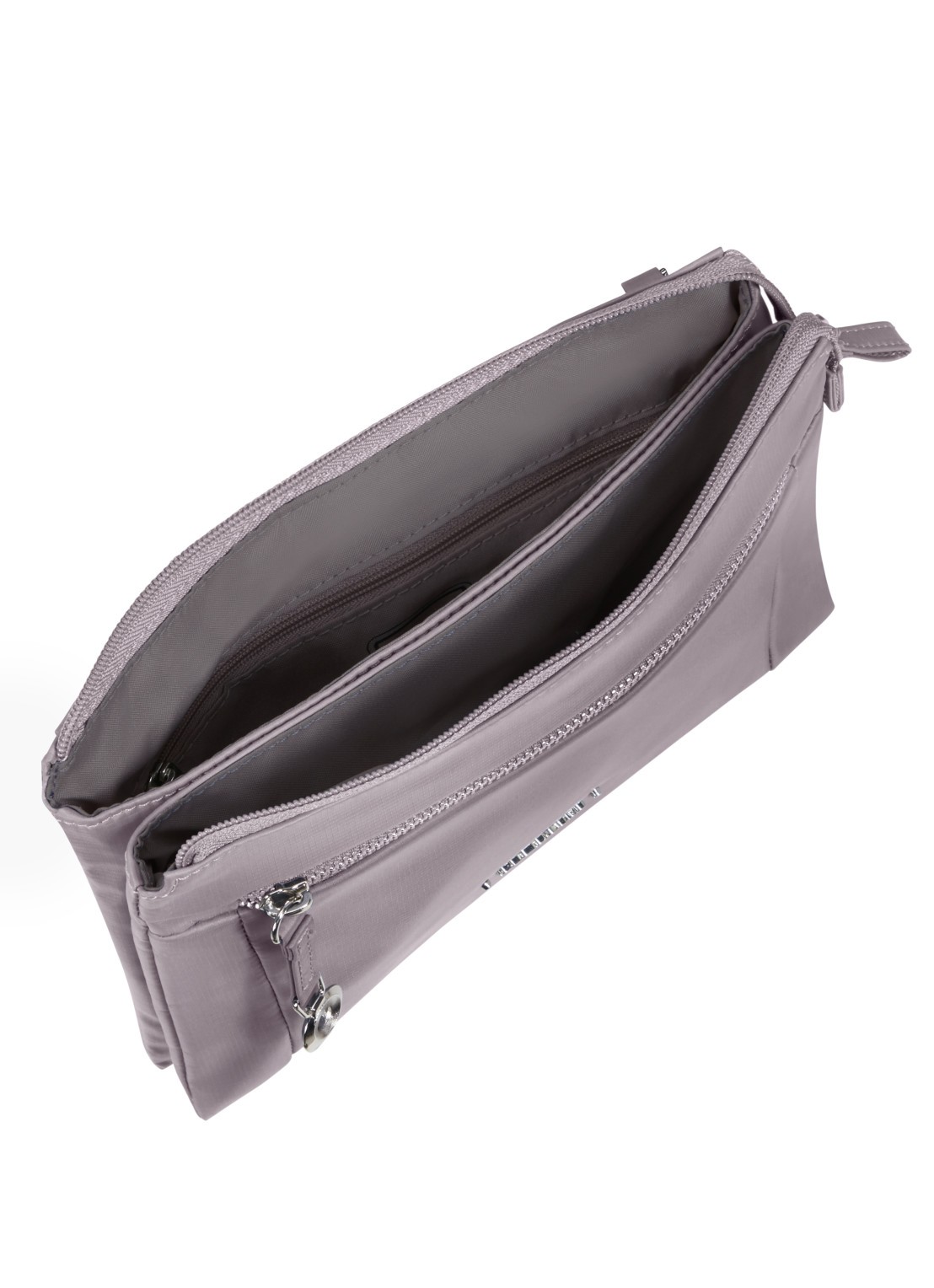 Samsonite Move Journey Mini schoudertas met logo - achterkant 3 beige